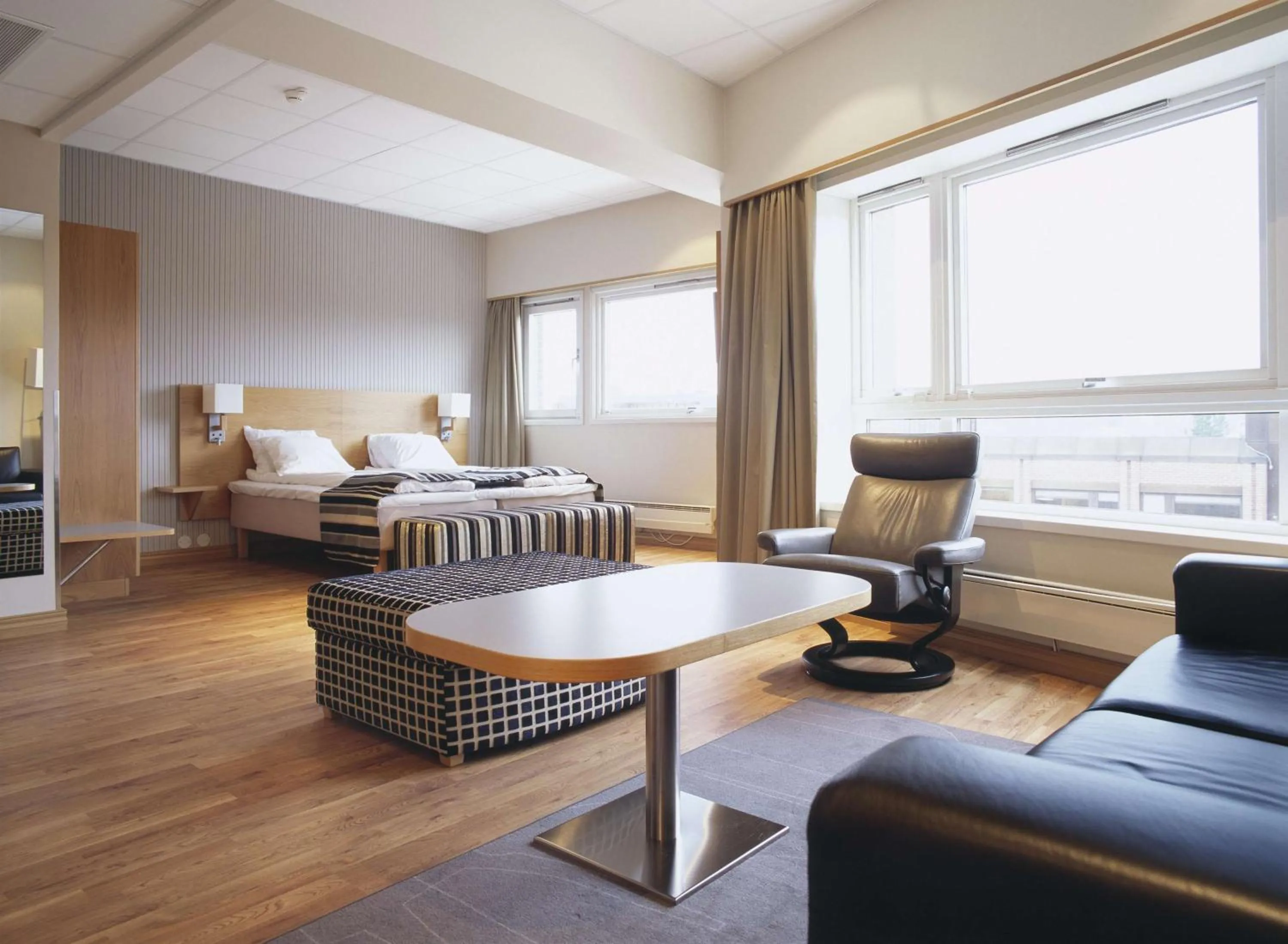 Bedroom in Scandic Asker