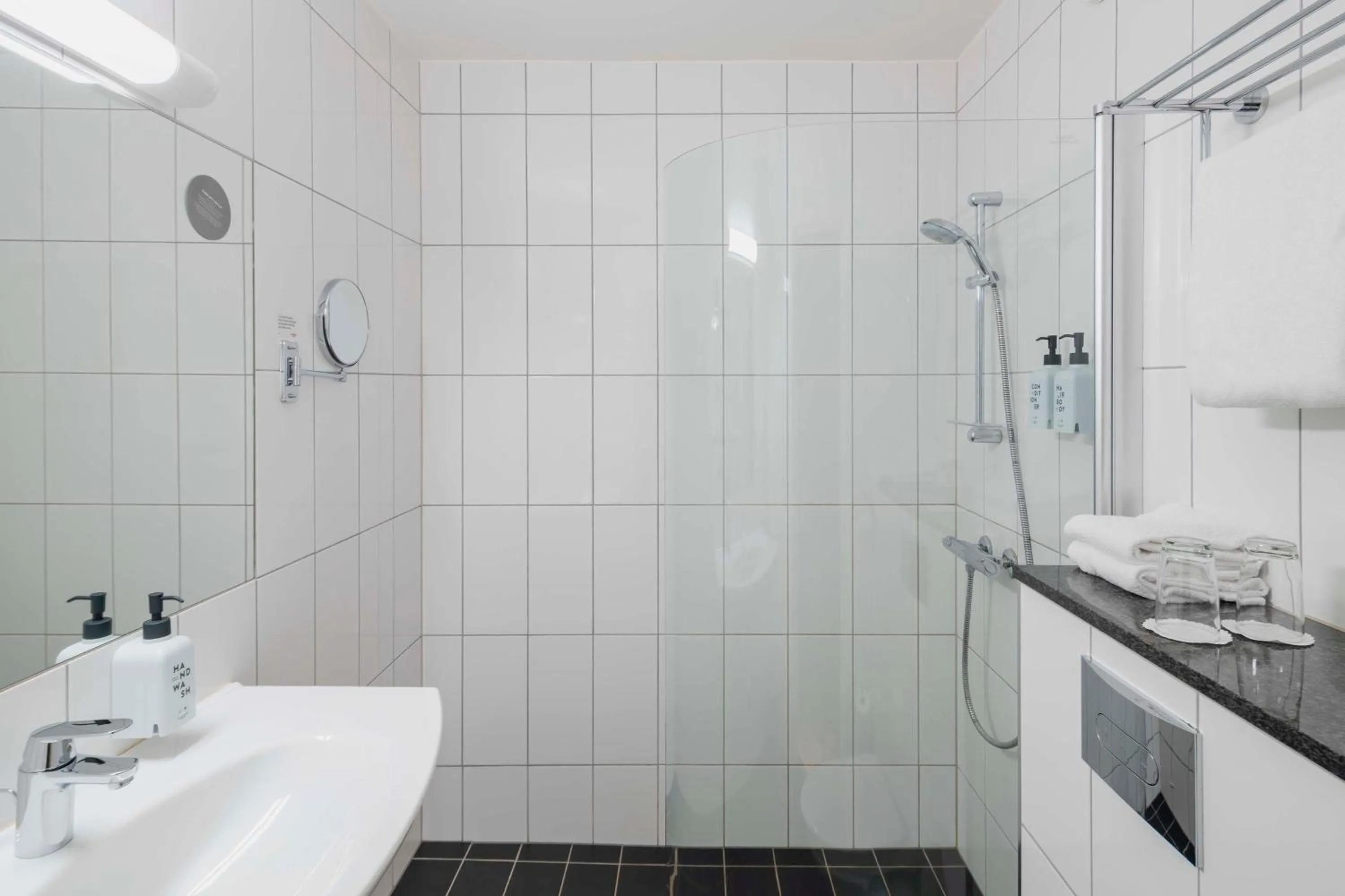 Bathroom in Scandic Kokstad