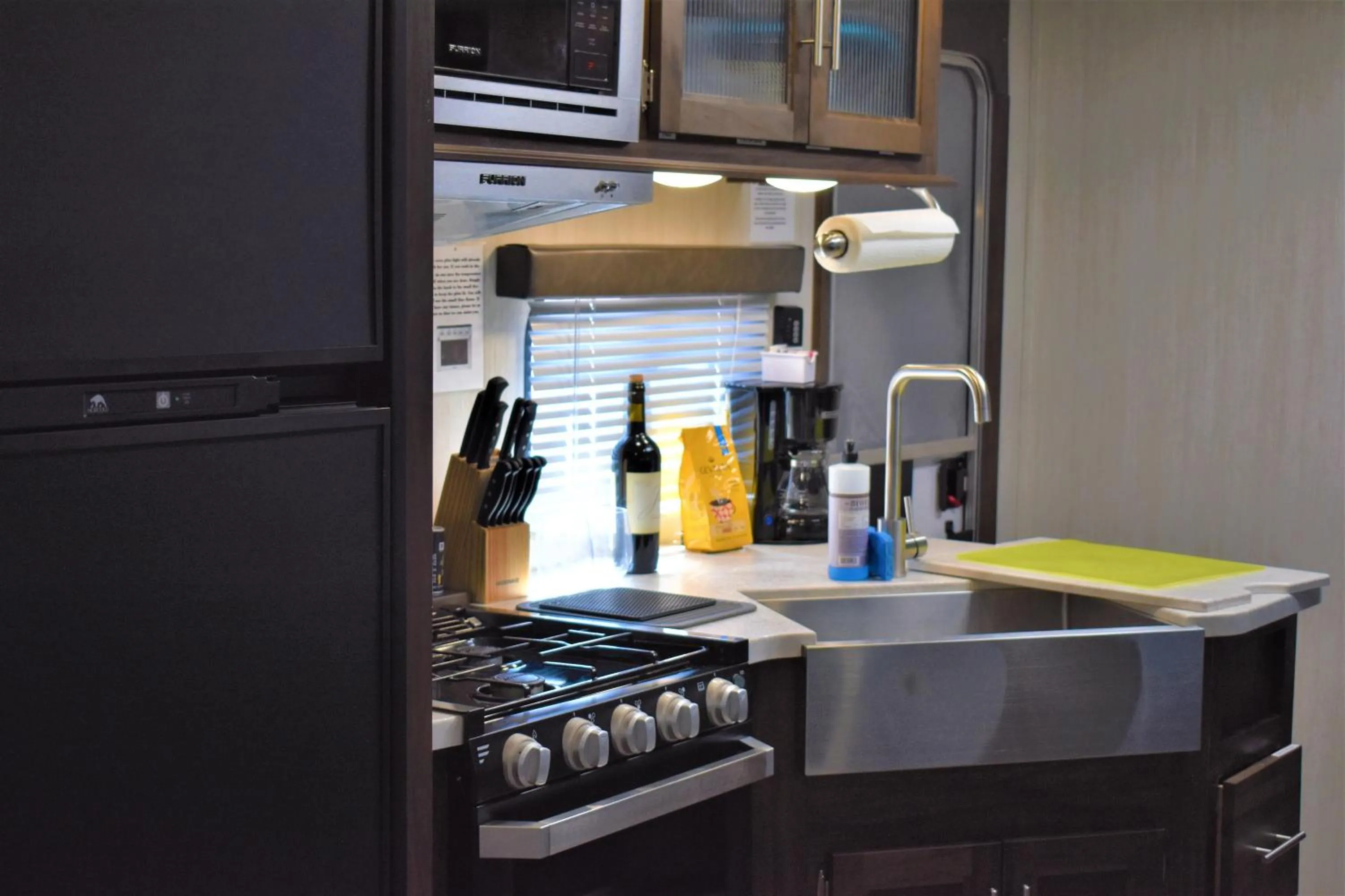 kitchen in Grand Canyon RV Glamping