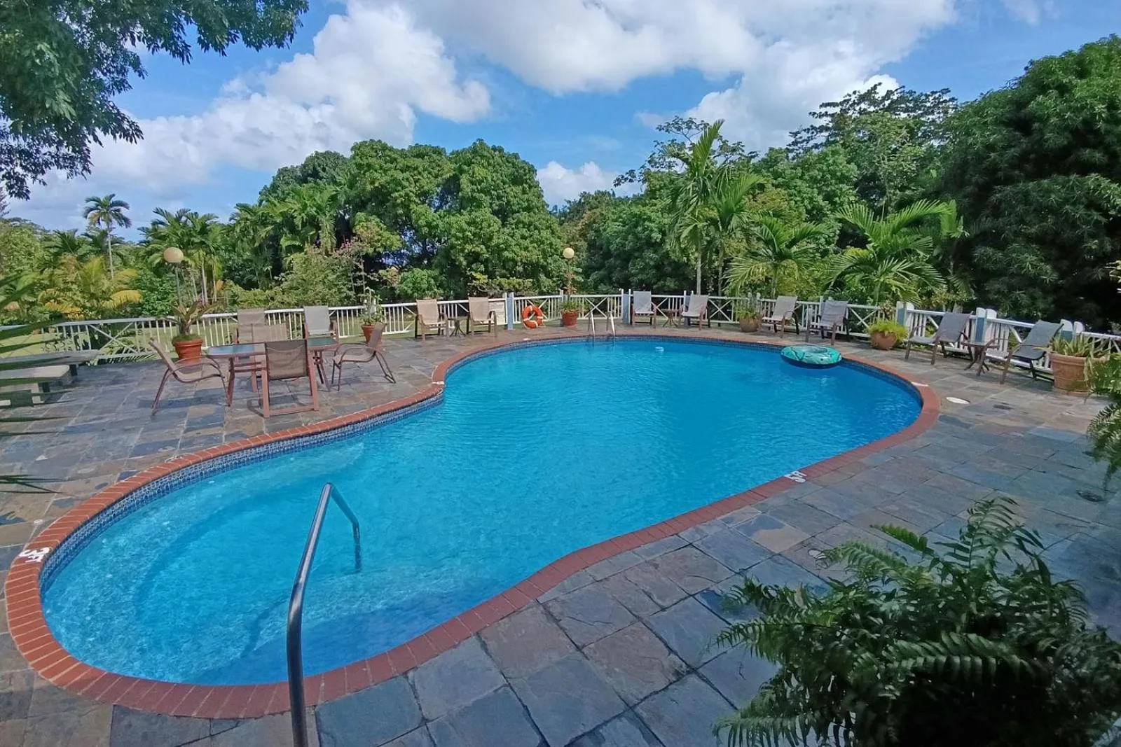 Pool view in Spicy Hill Villa