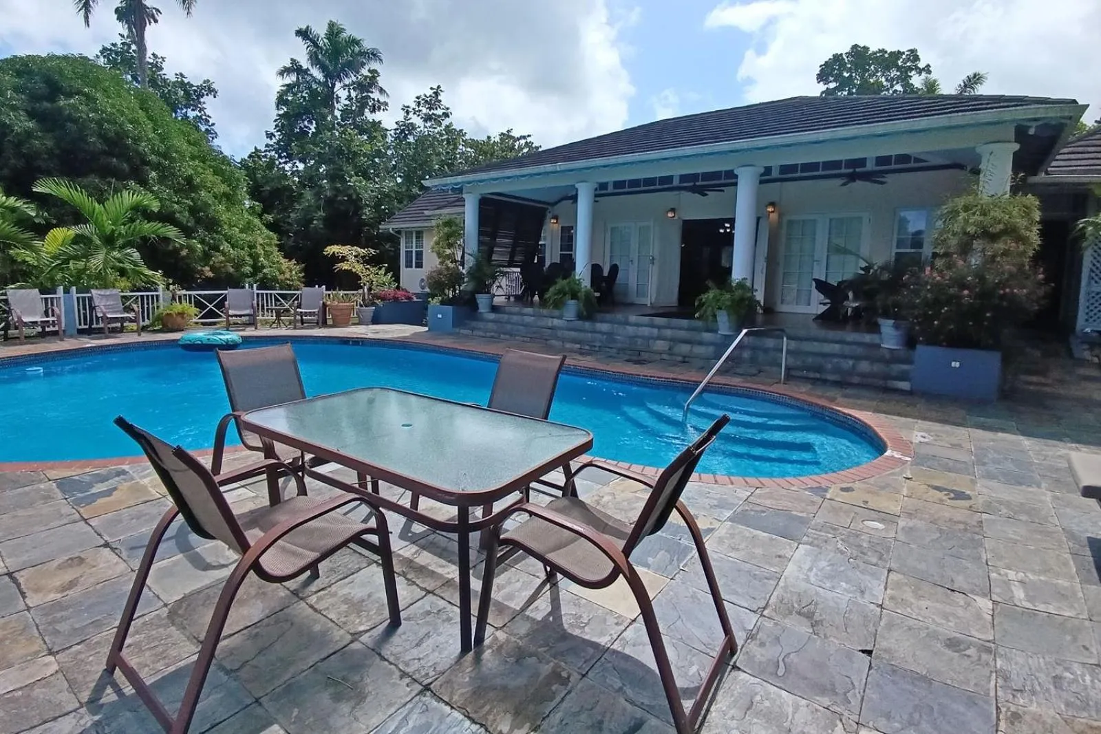 Pool view in Spicy Hill Villa