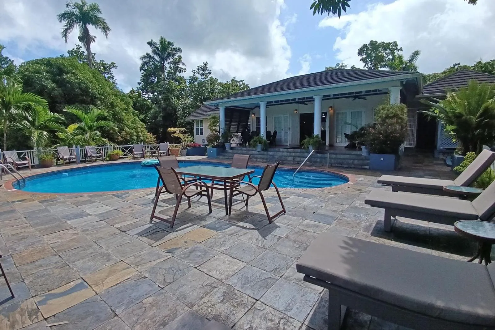 Pool view in Spicy Hill Villa