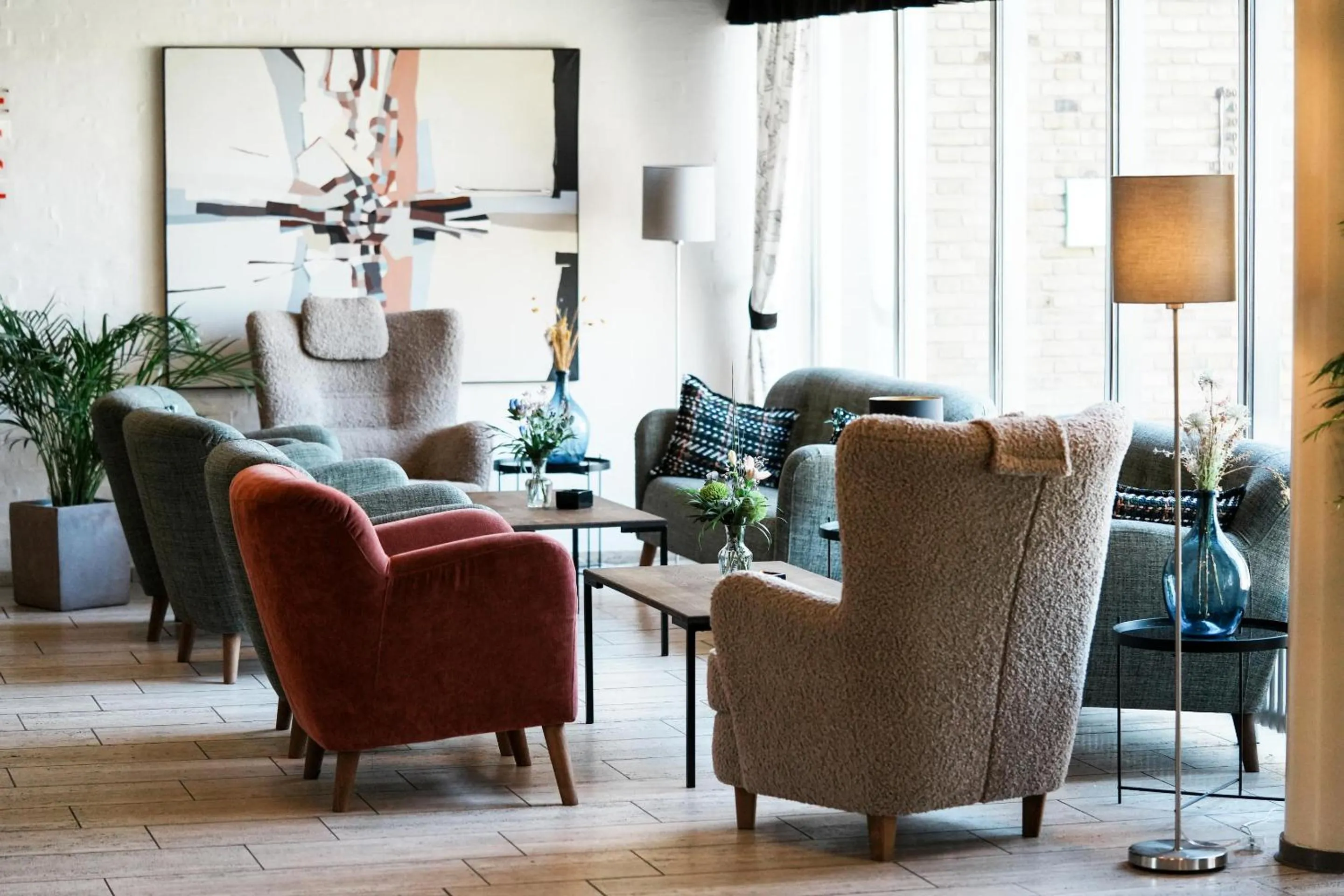 Lounge or bar in Østergaards Hotel
