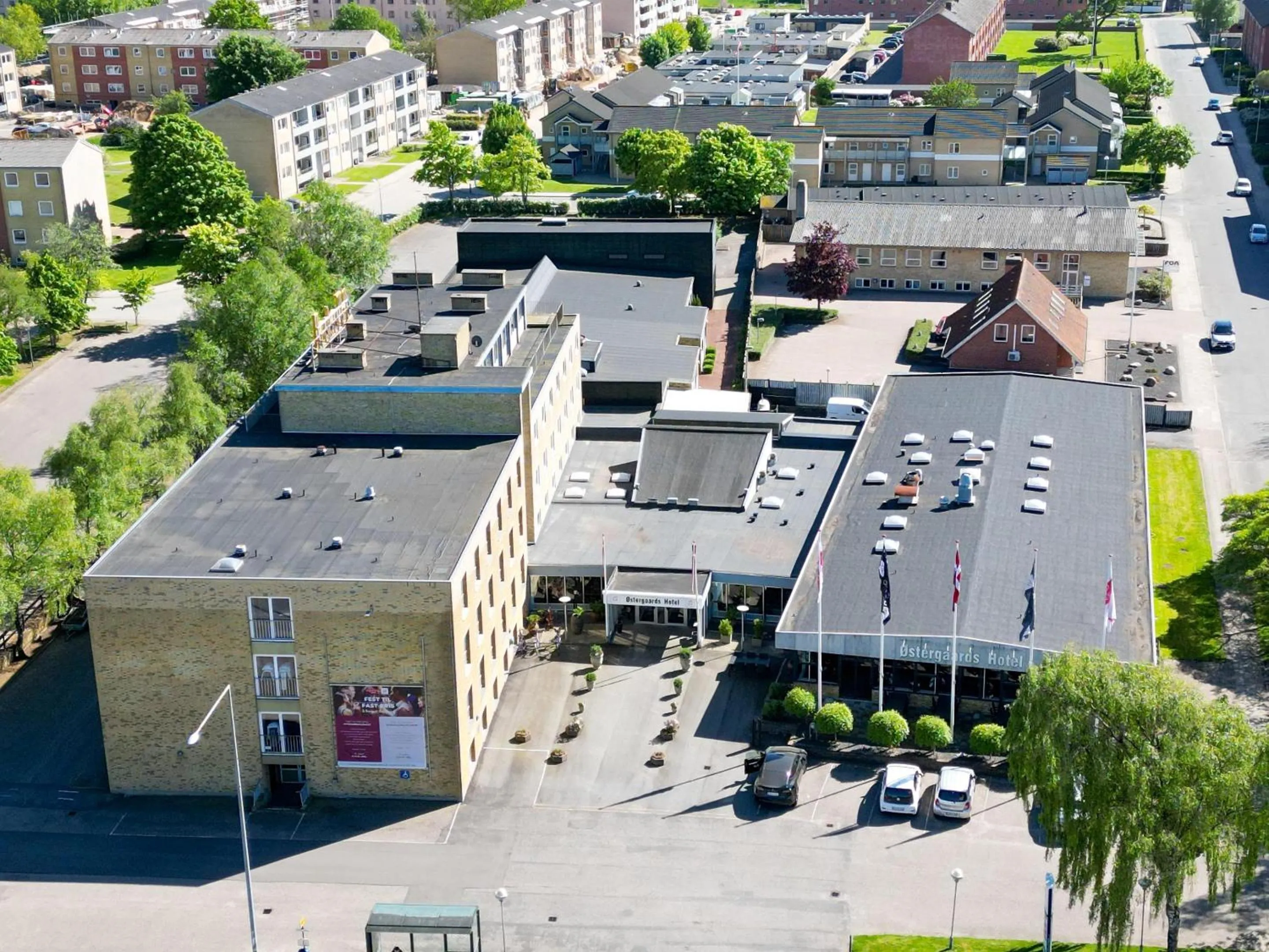Bird's eye view in Østergaards Hotel