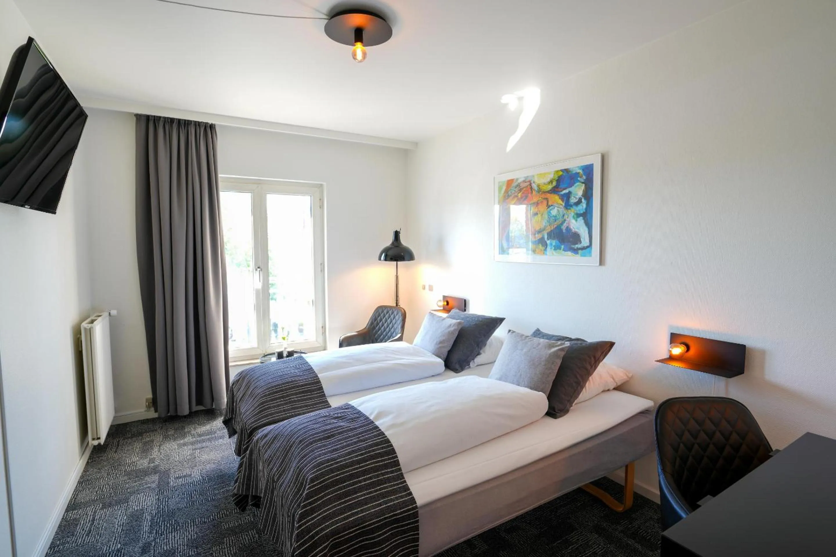 Bed in Østergaards Hotel