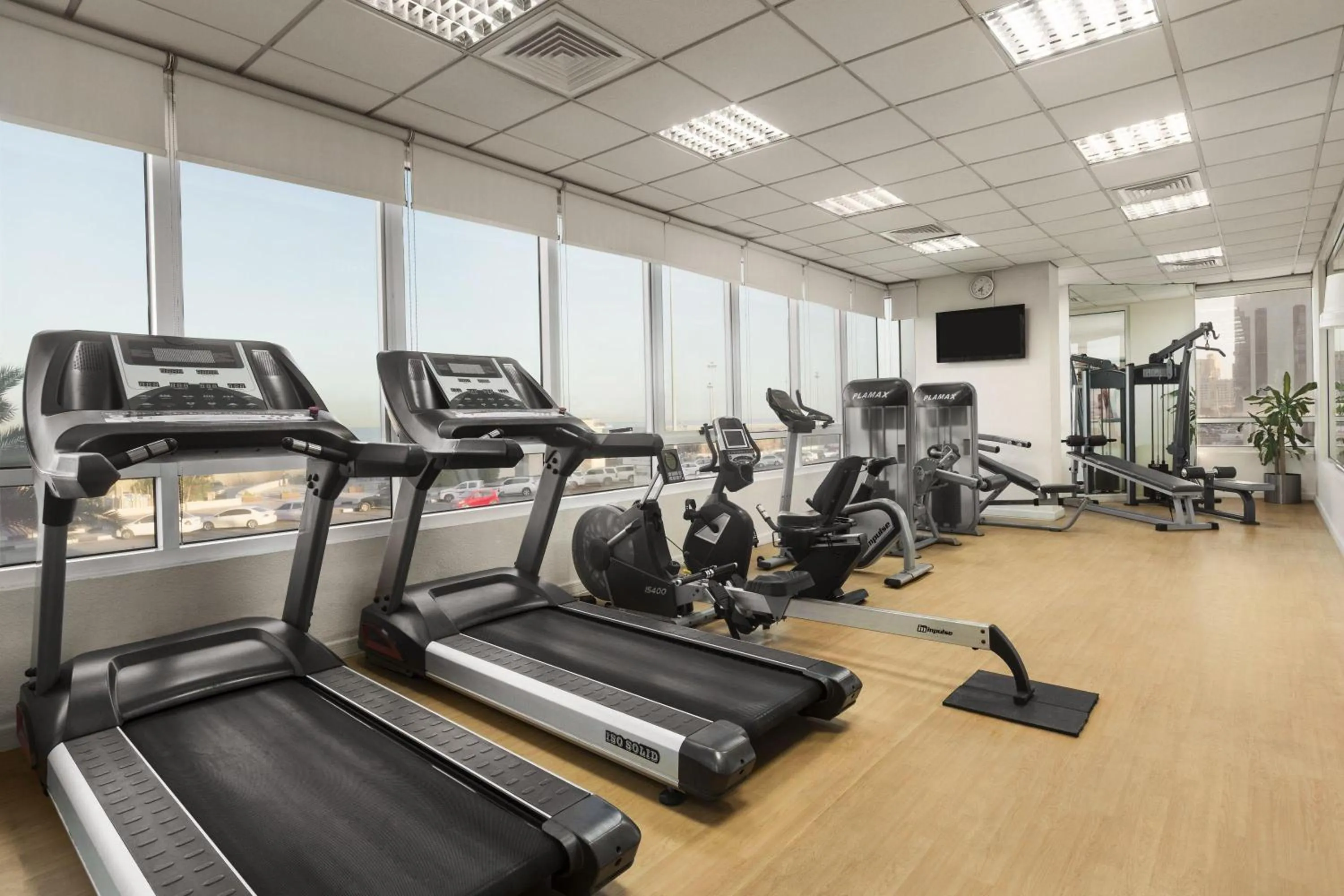 Fitness centre/facilities in Ramada by Wyndham Beach Hotel Ajman