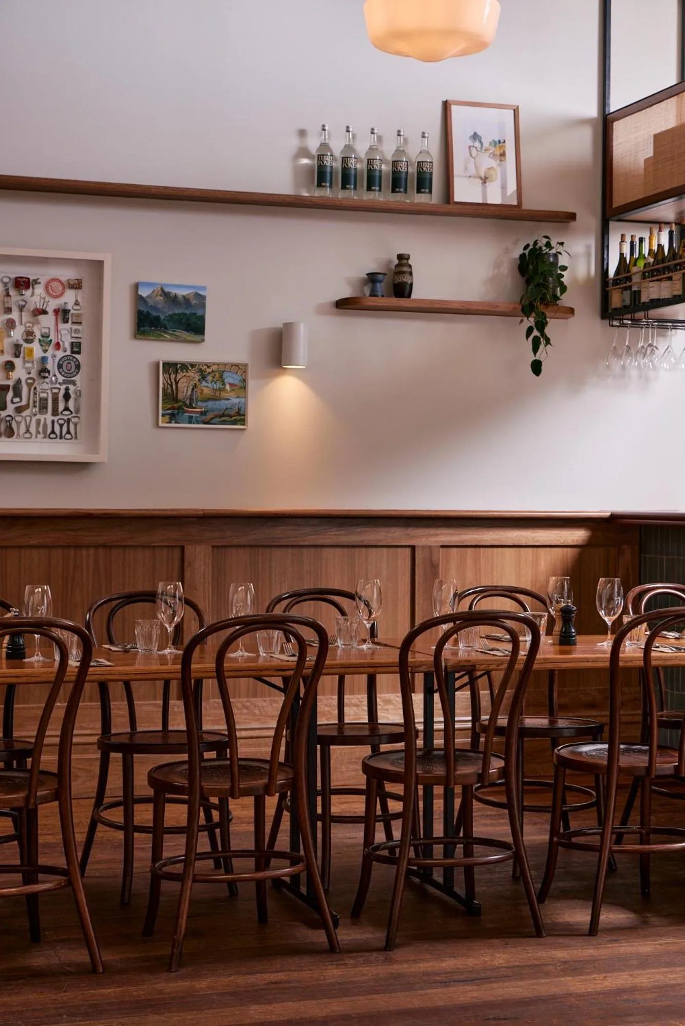 Dining area in Naughtons Hotel
