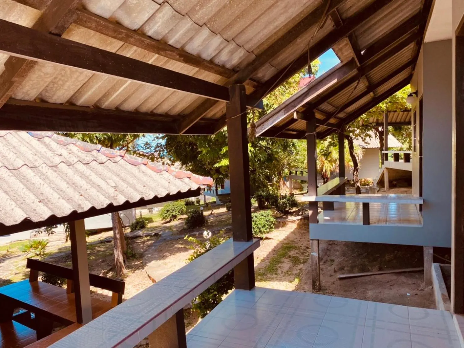 Balcony/Terrace in Phupha Bungalow Haad Rin