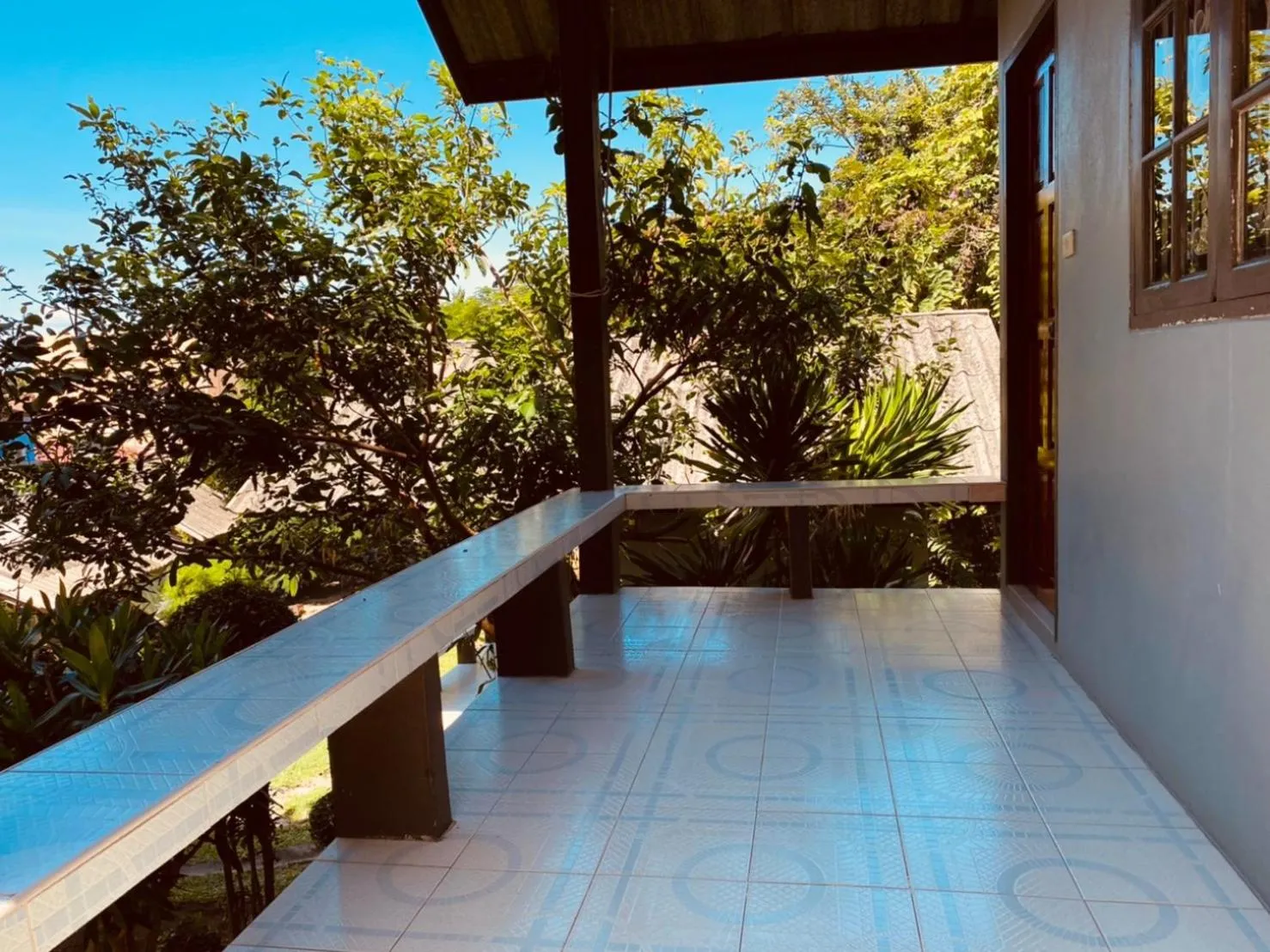 Balcony/Terrace in Phupha Bungalow Haad Rin