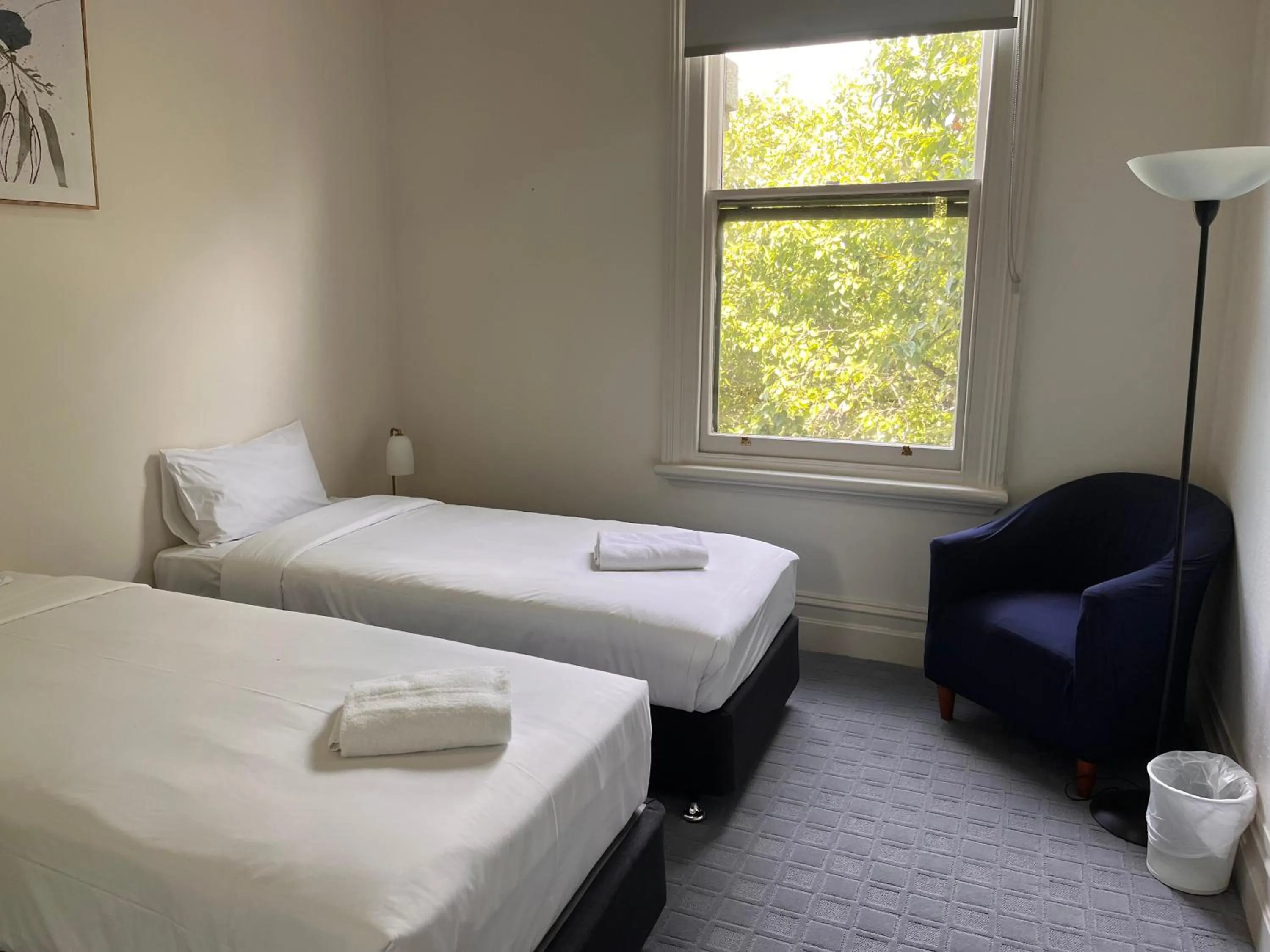 Bed in Prince of Wales Hotel