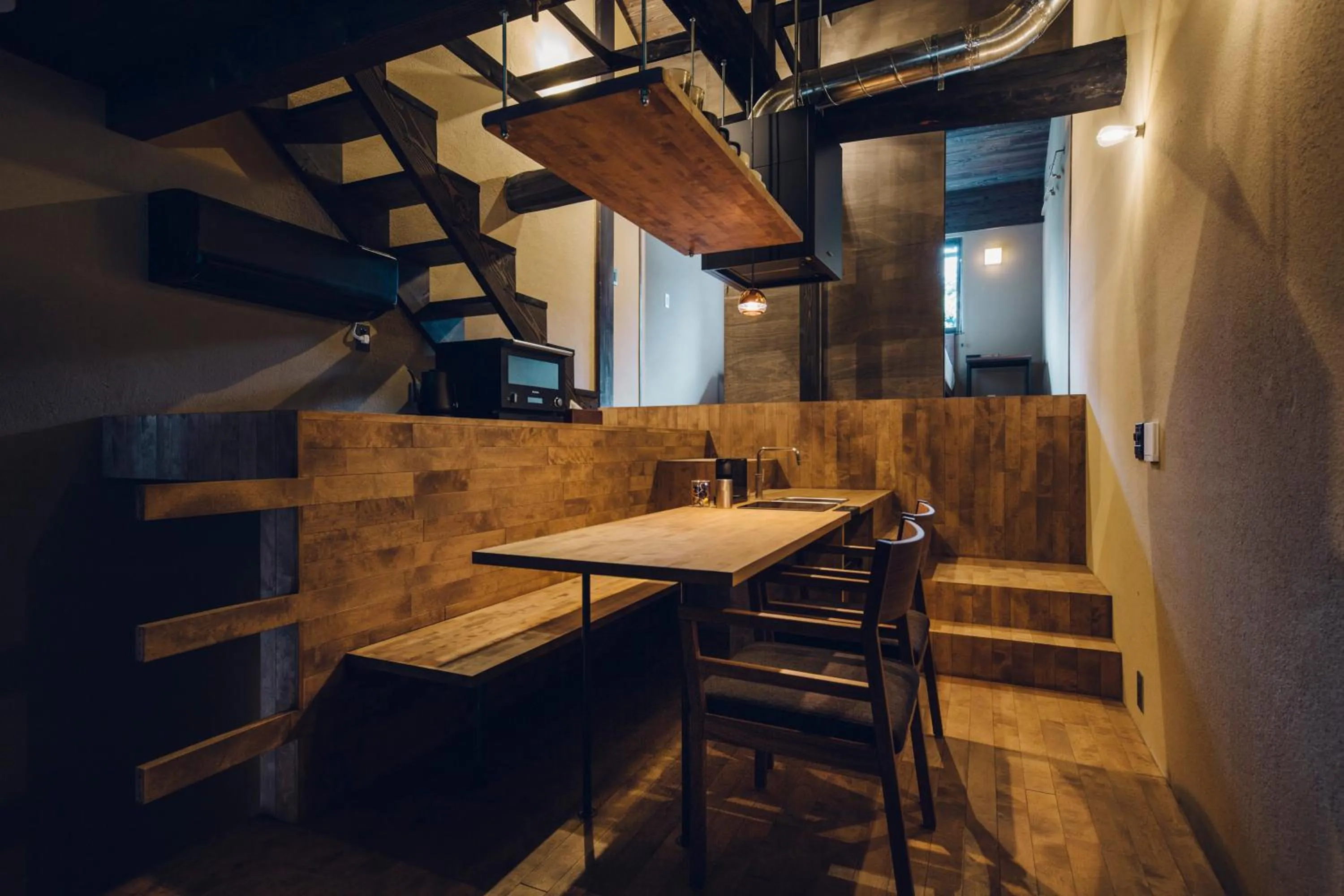 Living room in Noboru House Kyoto