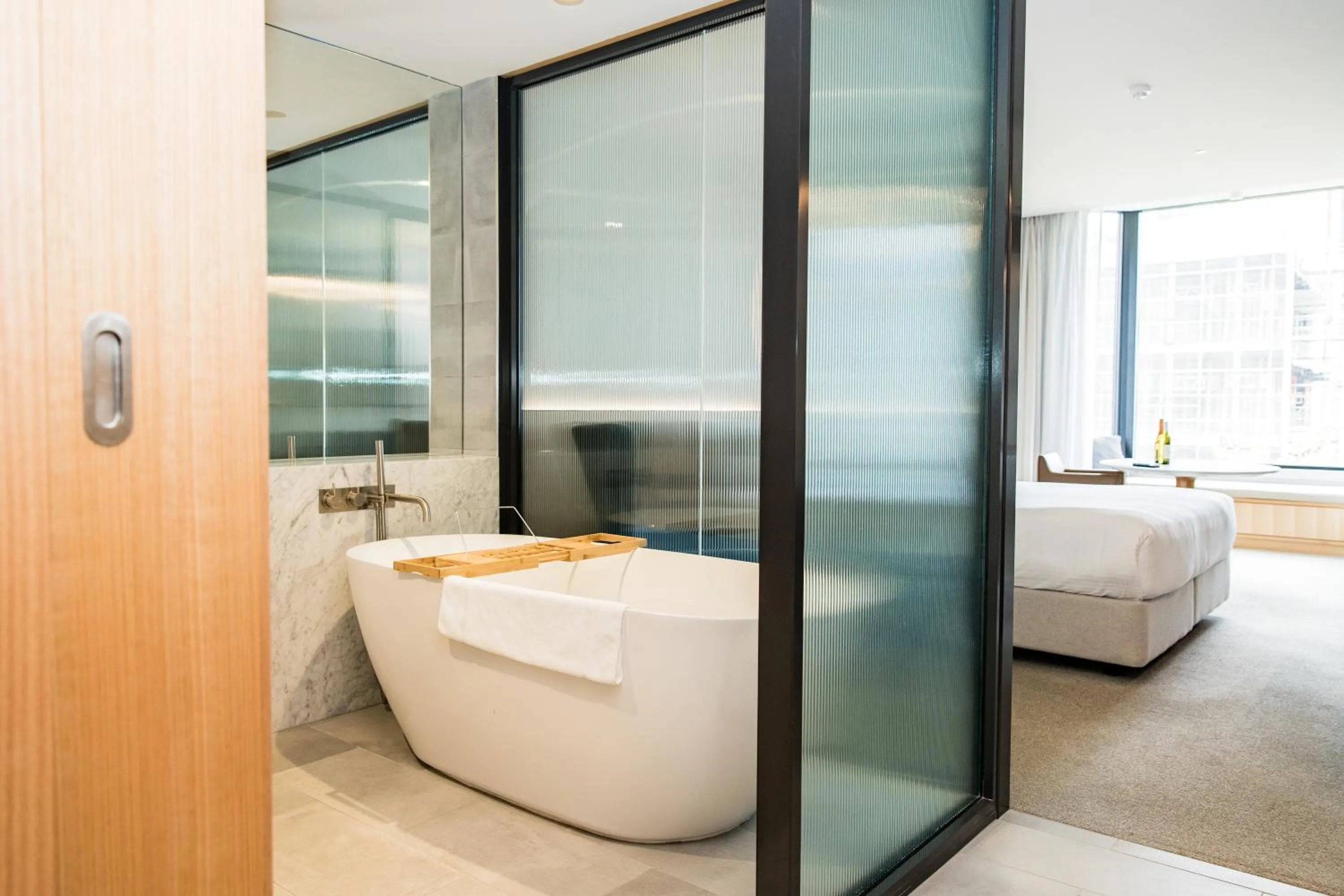 Bathroom, Bed in Quay Perth