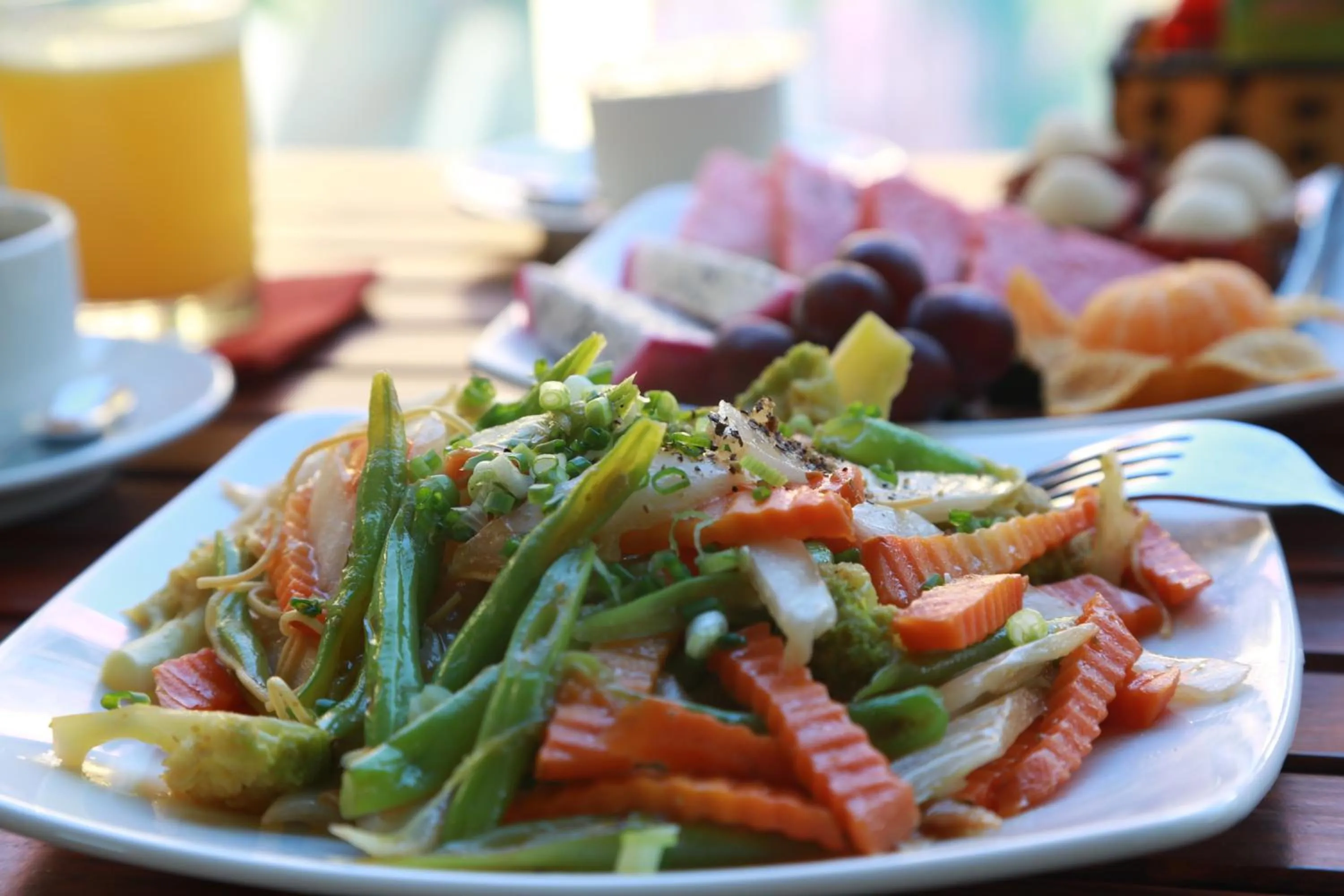 Food close-up in The Earth Villa