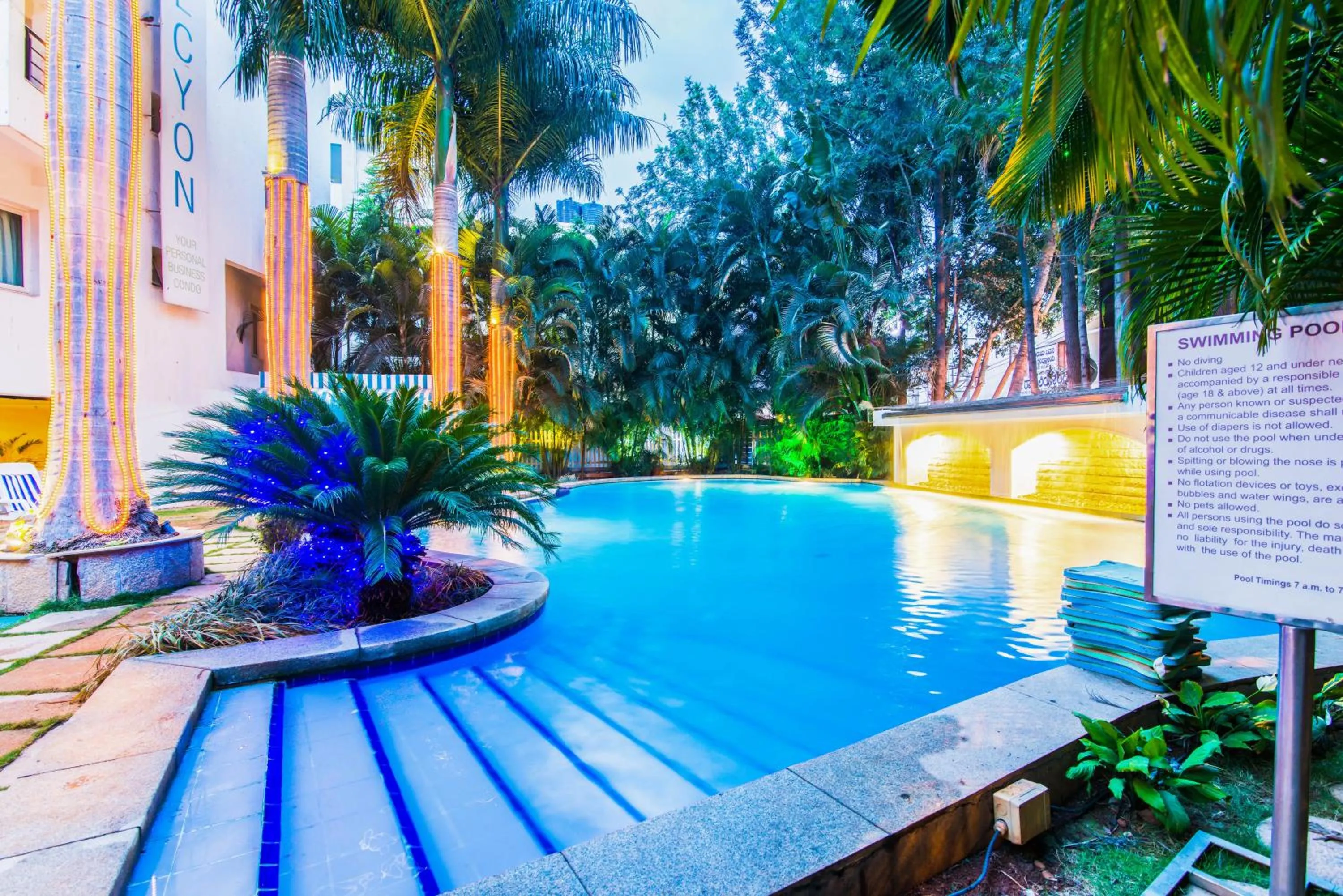 Swimming pool in Halcyon Hotel Residences Koramangala - Bangalore