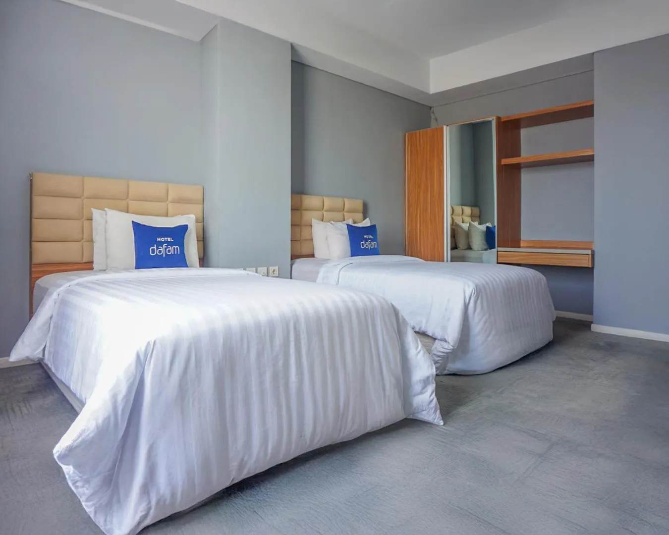 Bed in Hotel Dafam Pekanbaru