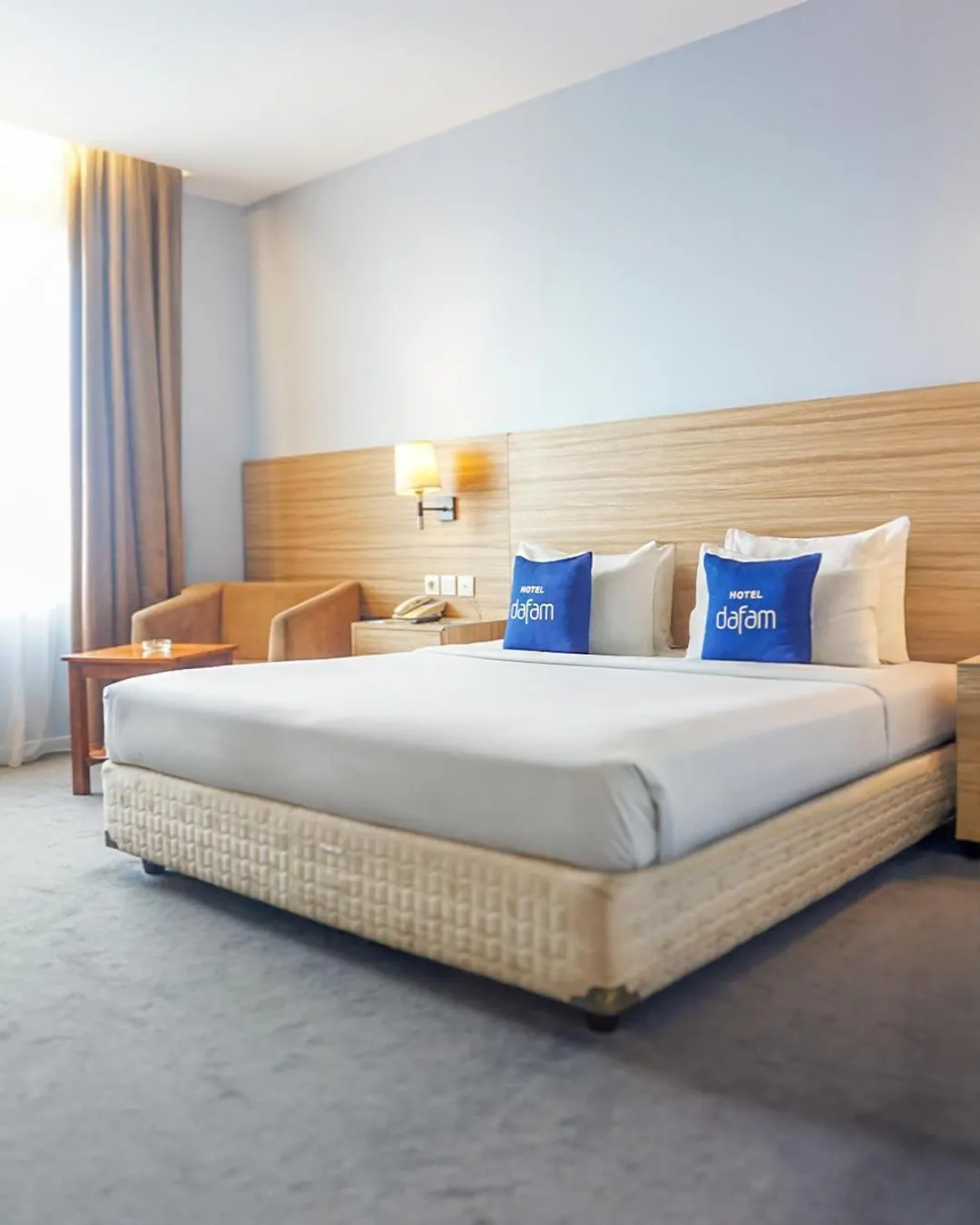 Bed in Hotel Dafam Pekanbaru