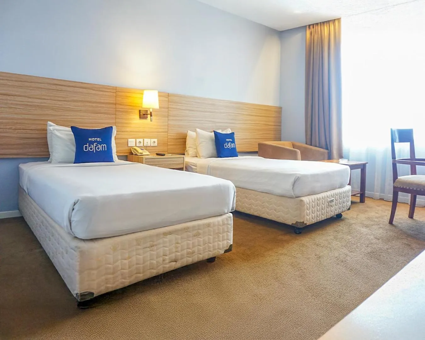 Bed in Hotel Dafam Pekanbaru