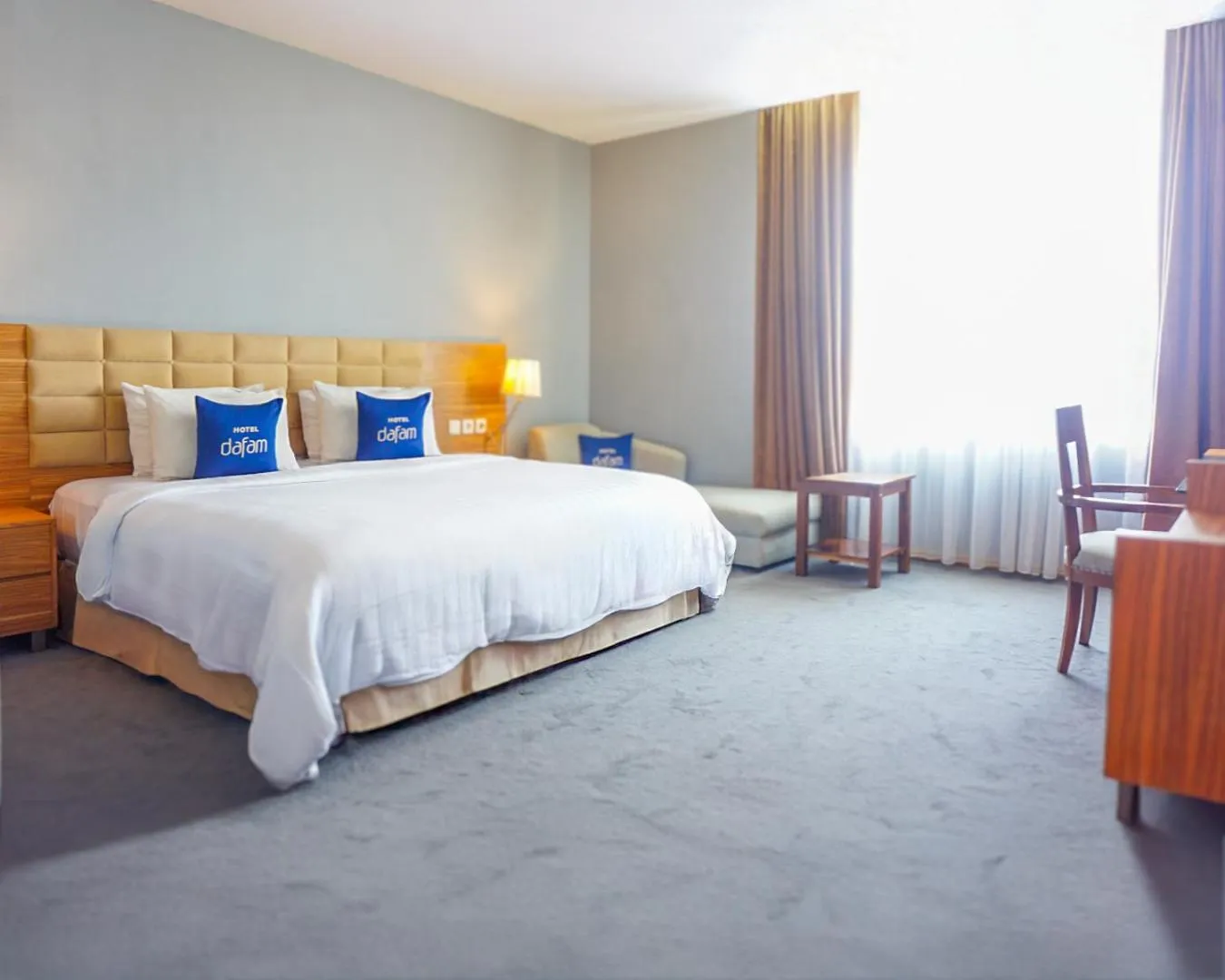 Bed in Hotel Dafam Pekanbaru