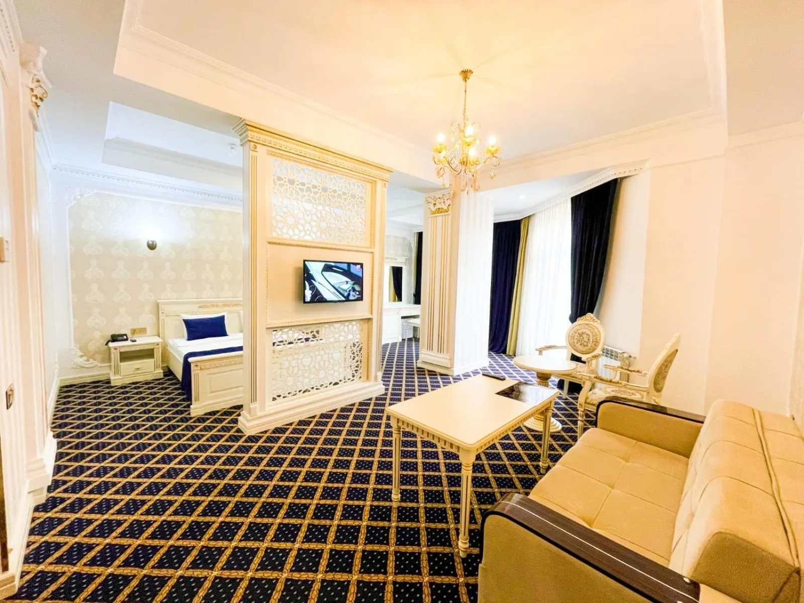 Seating area in Premier Palace Baku