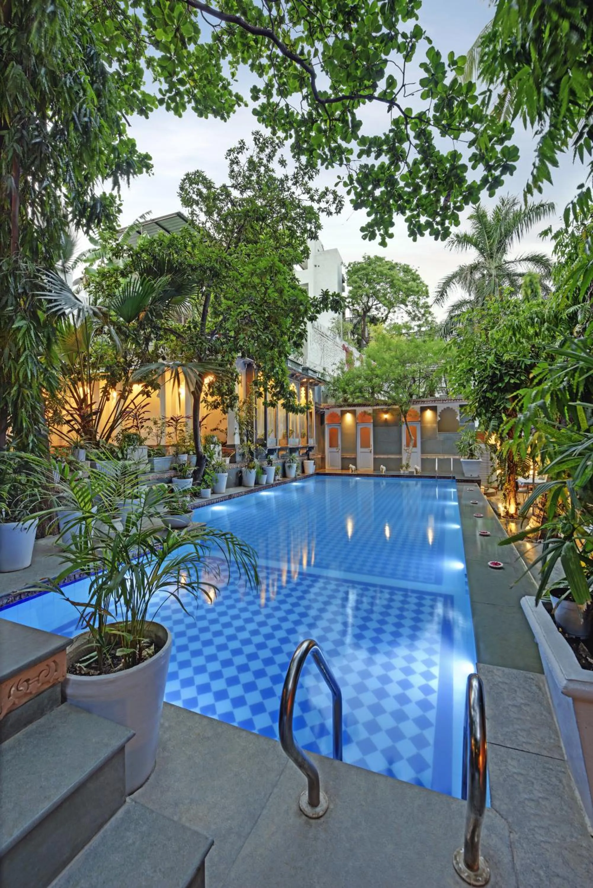 Pool view in Hotel Raj Palace Udaipur