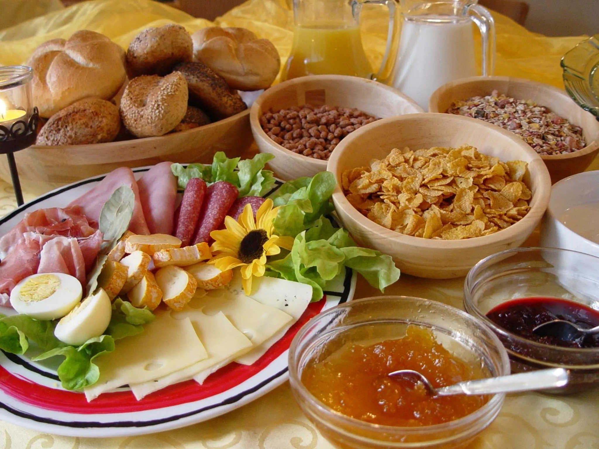 Buffet breakfast in Hotel Cebulj