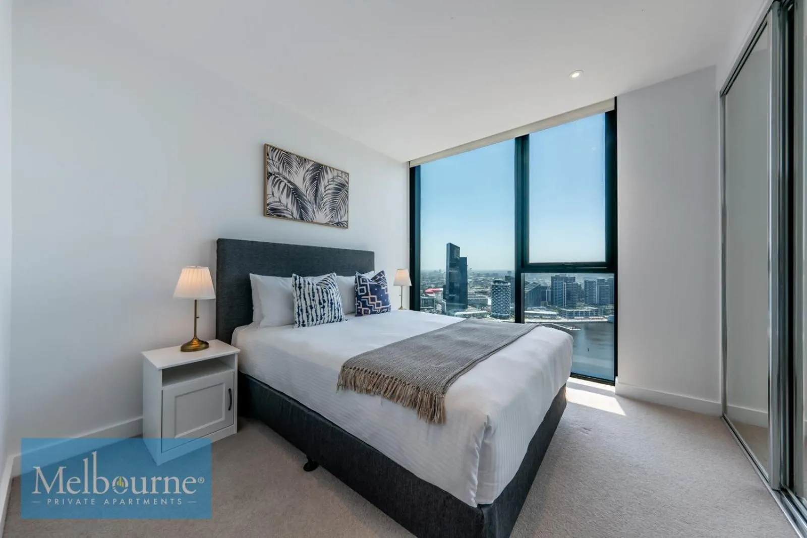 View (from property/room), Bed in Melbourne Private Apartments - Collins Wharf Waterfront, Docklands