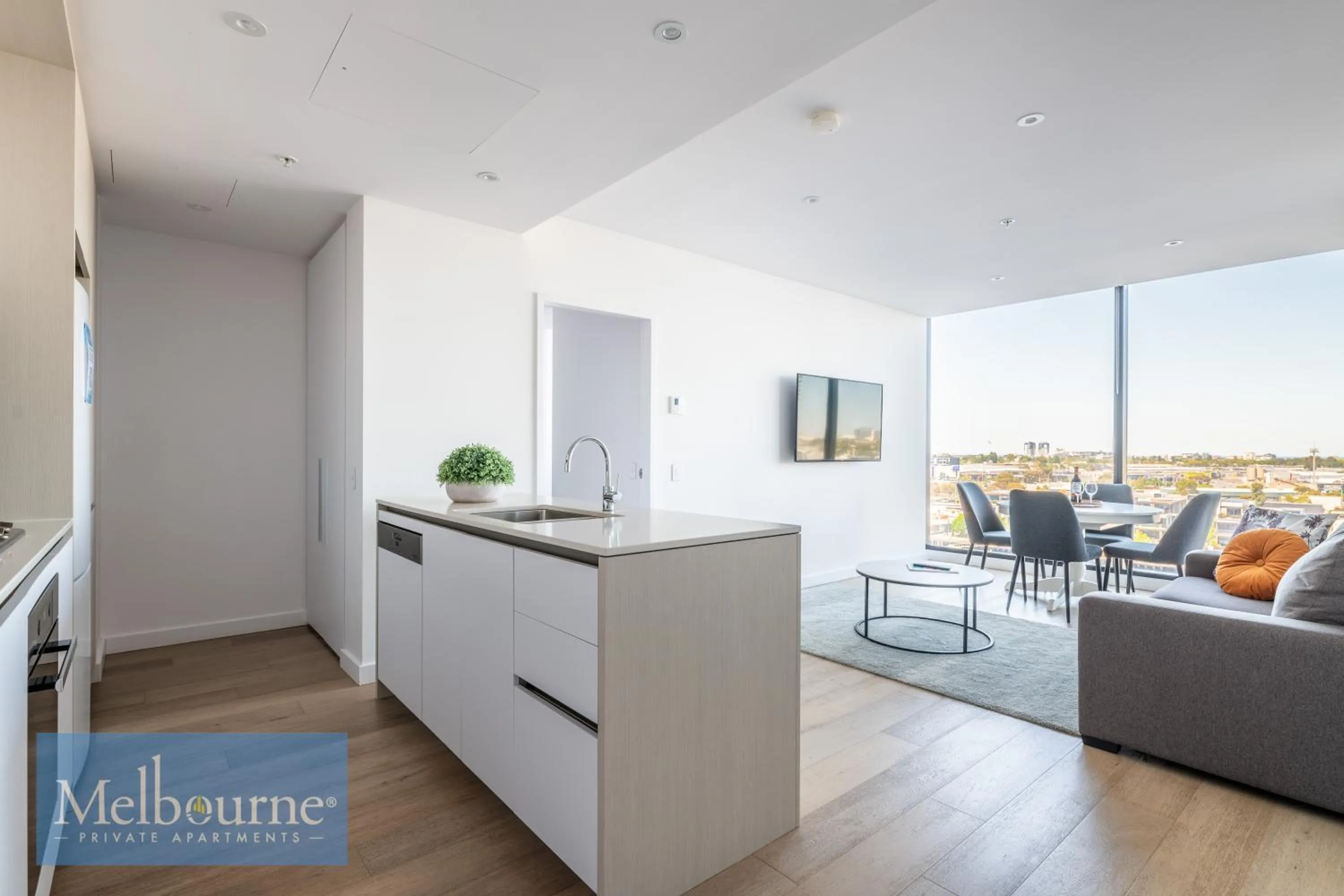 Kitchen or kitchenette in Melbourne Private Apartments - Collins Wharf Waterfront, Docklands