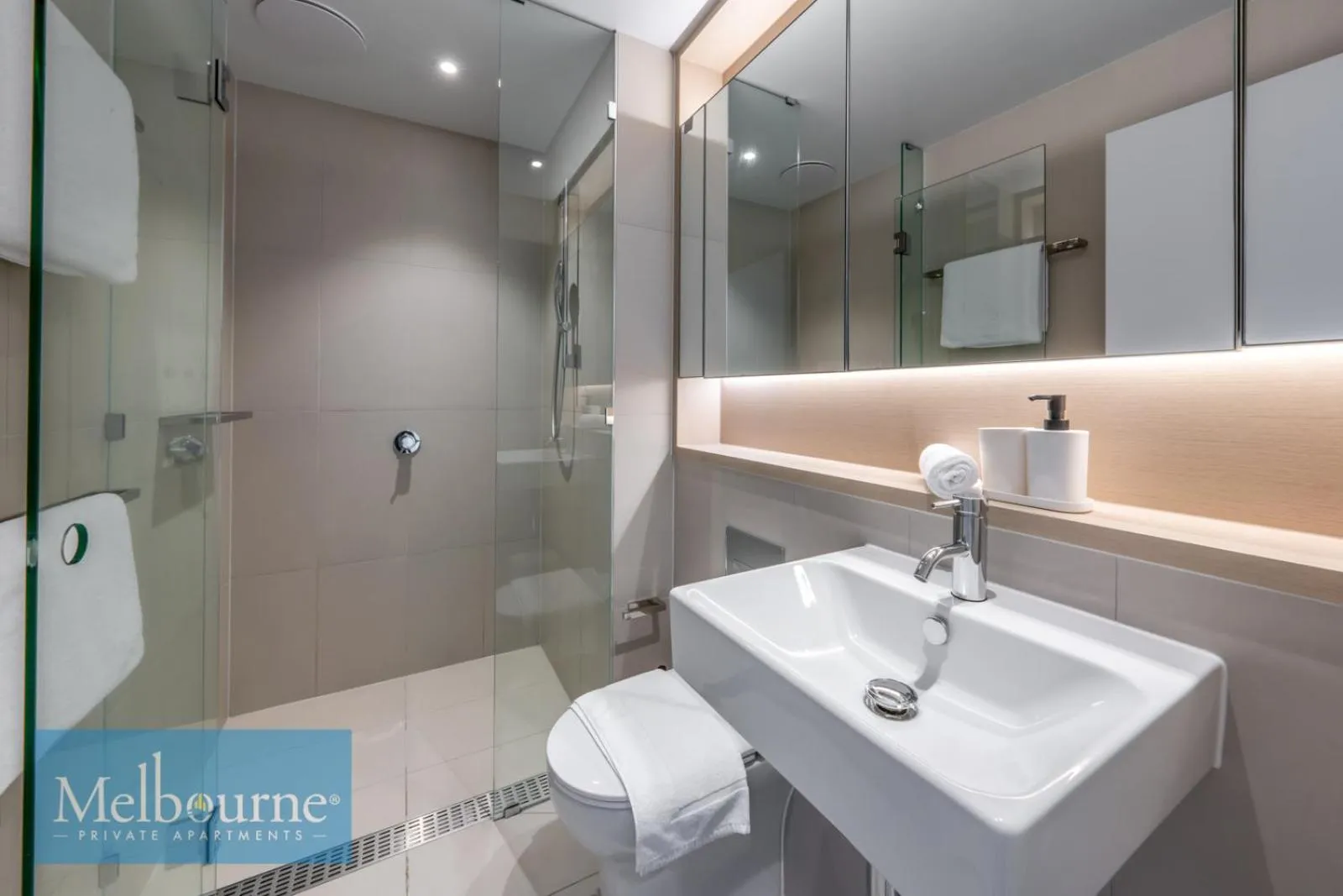 Shower in Melbourne Private Apartments - Collins Wharf Waterfront, Docklands
