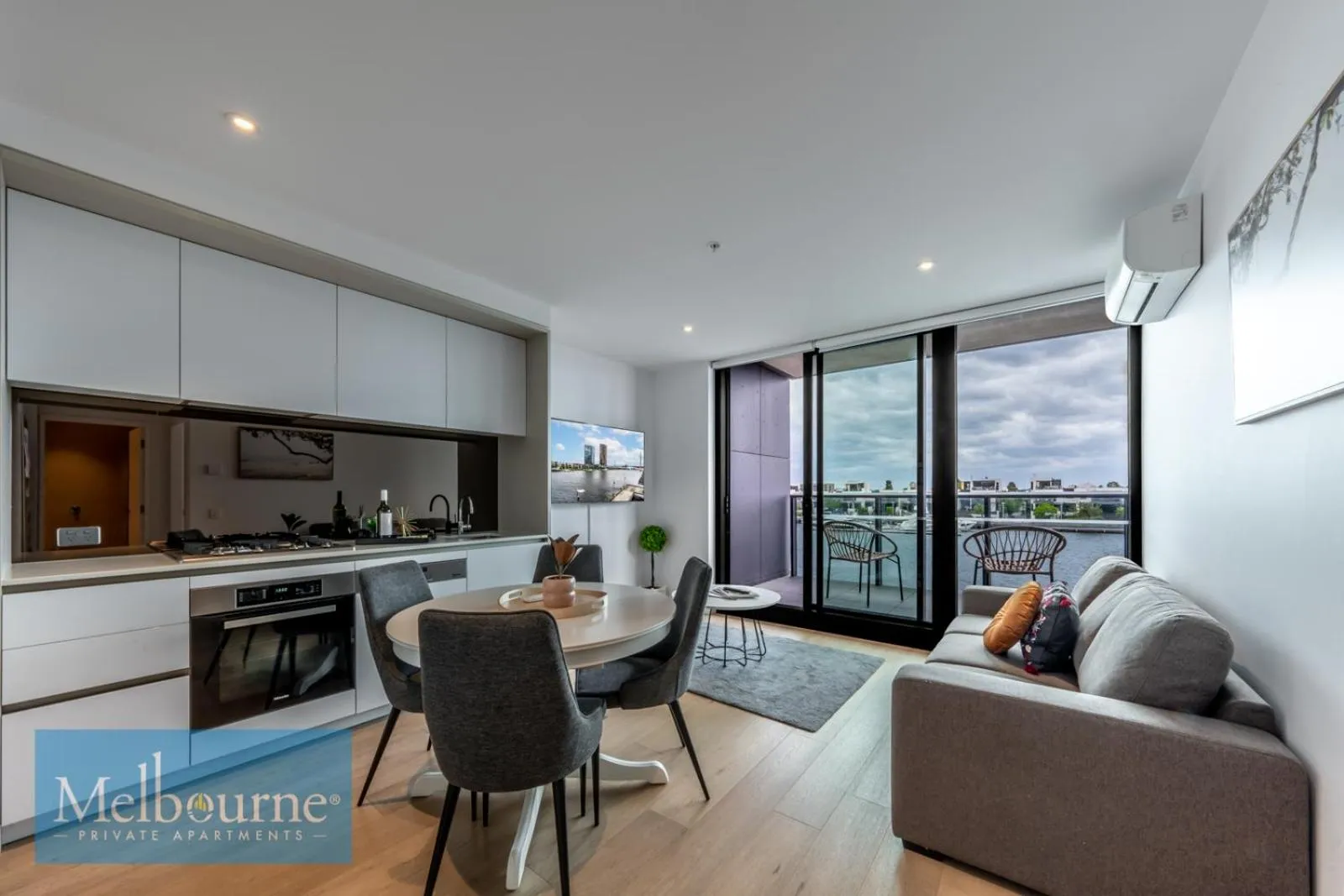 Kitchen or kitchenette in Melbourne Private Apartments - Collins Wharf Waterfront, Docklands
