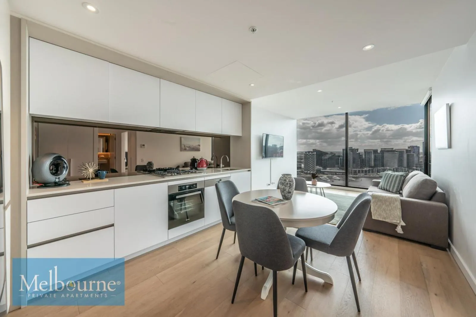 kitchen in Melbourne Private Apartments - Collins Wharf Waterfront, Docklands