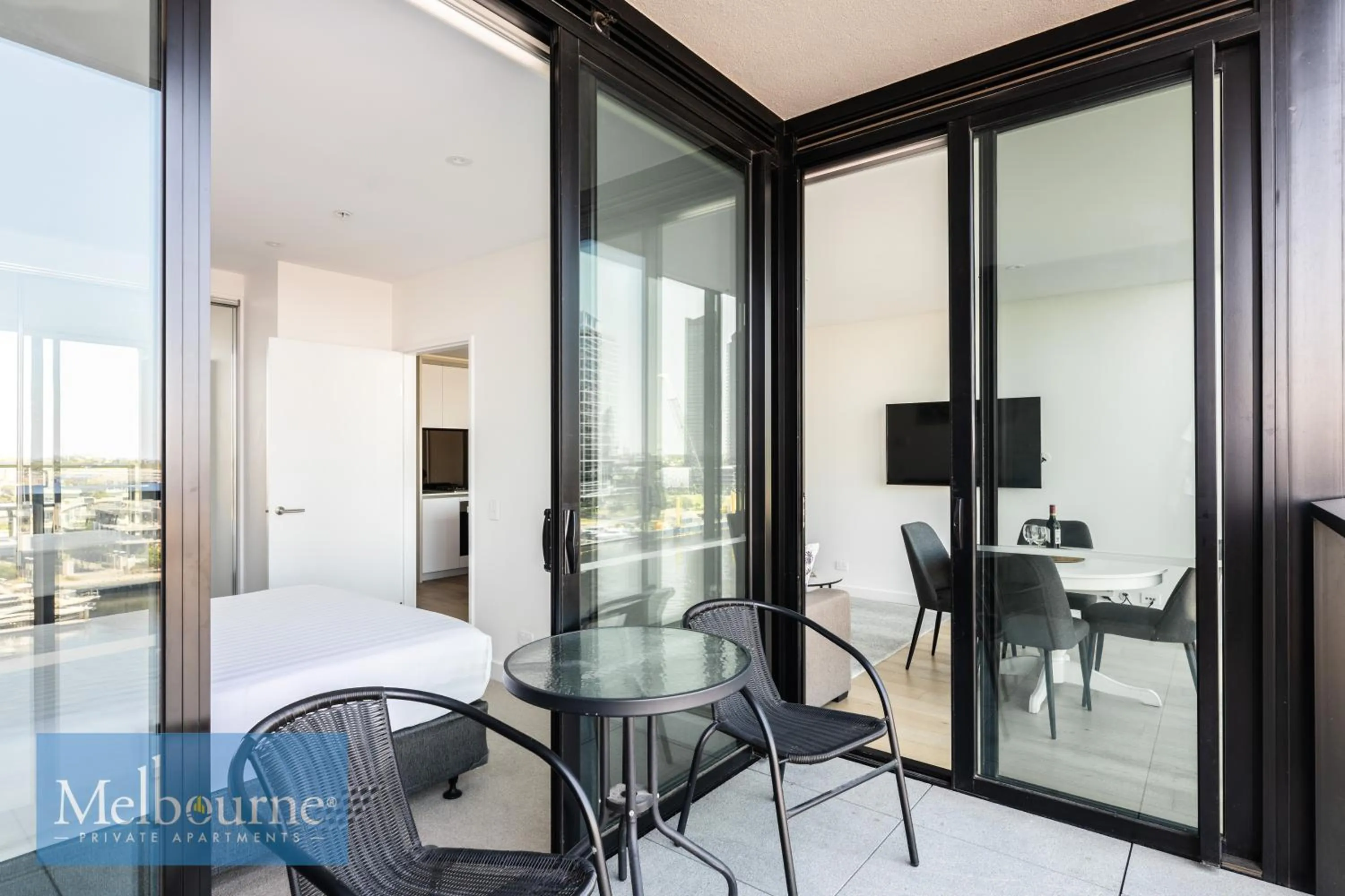 Balcony/Terrace in Melbourne Private Apartments - Collins Wharf Waterfront, Docklands