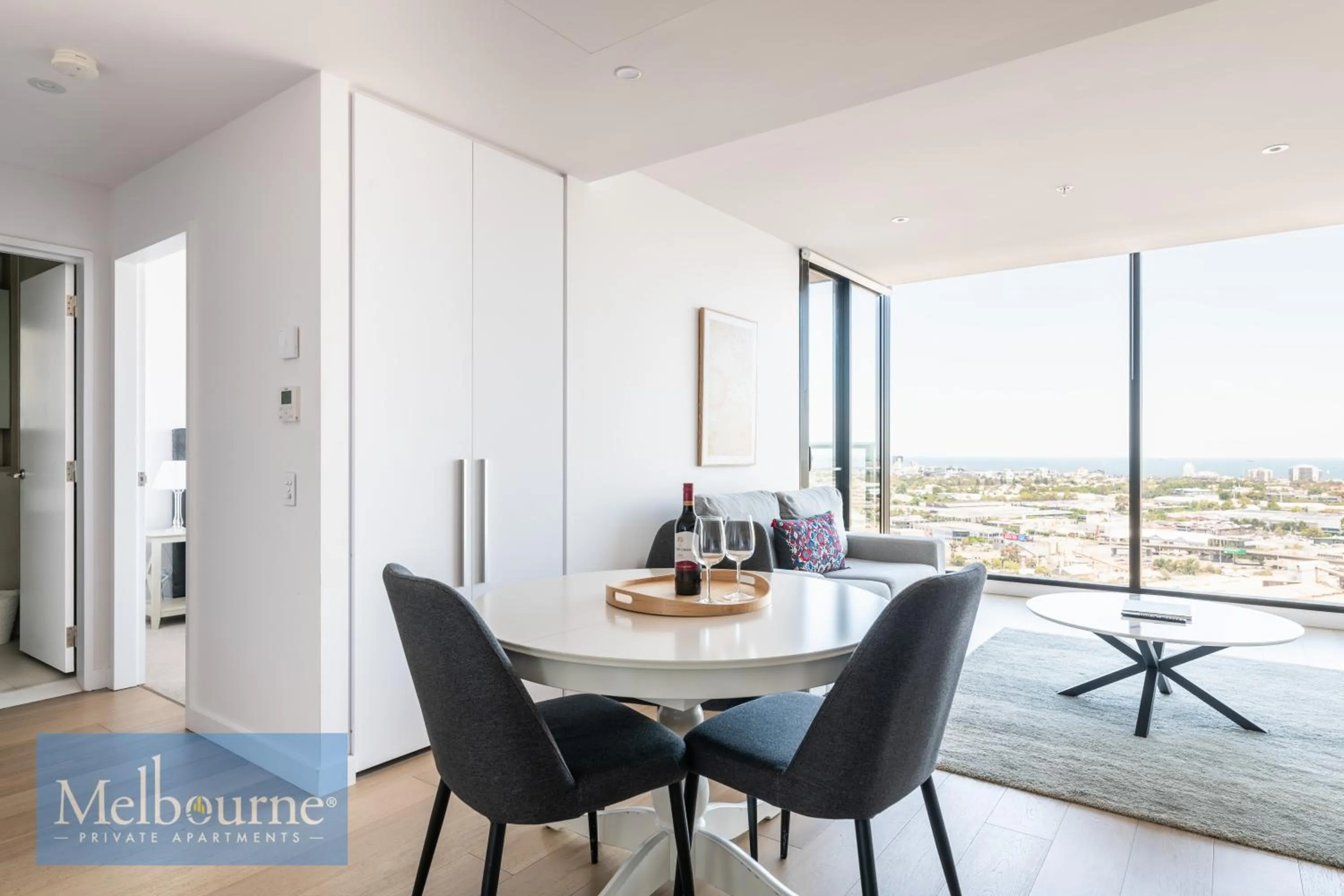Living room in Melbourne Private Apartments - Collins Wharf Waterfront, Docklands