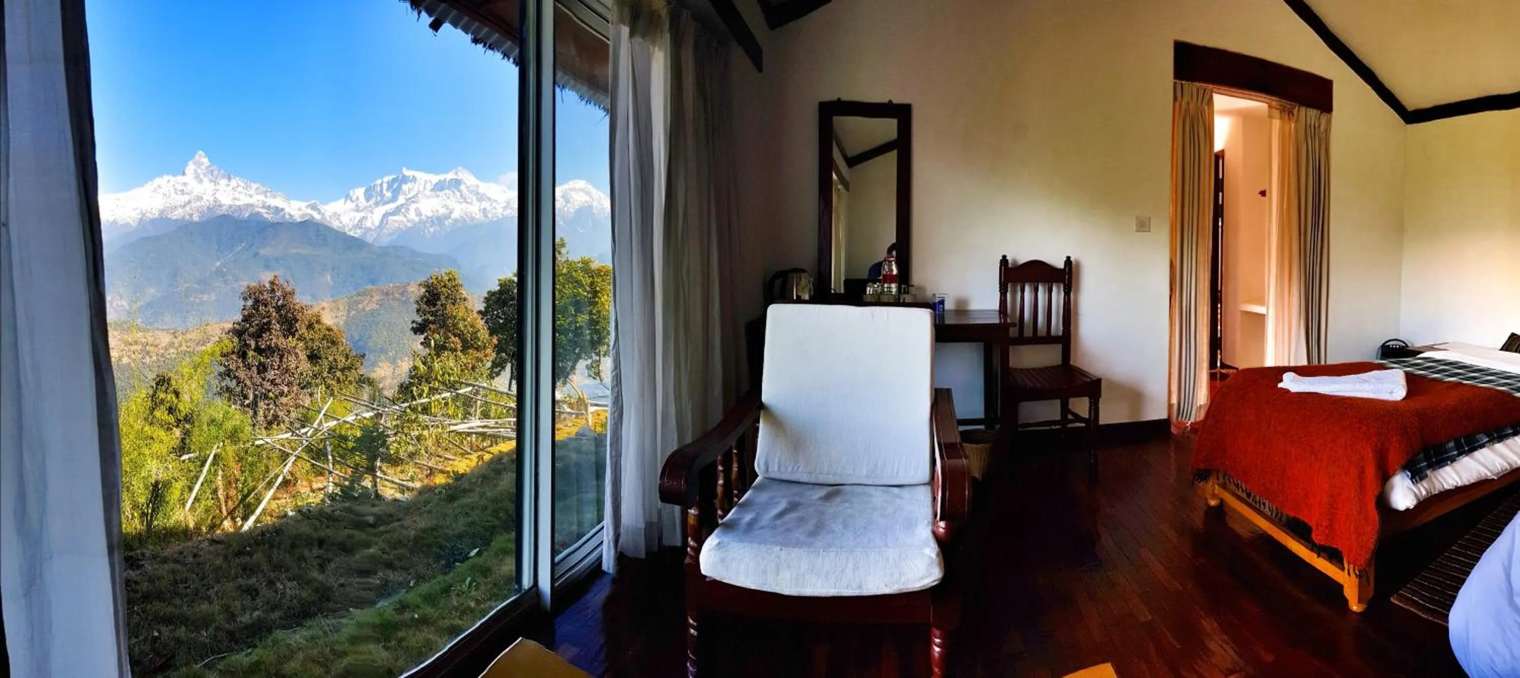 Balcony/Terrace, Bed in ES Deurali Resort