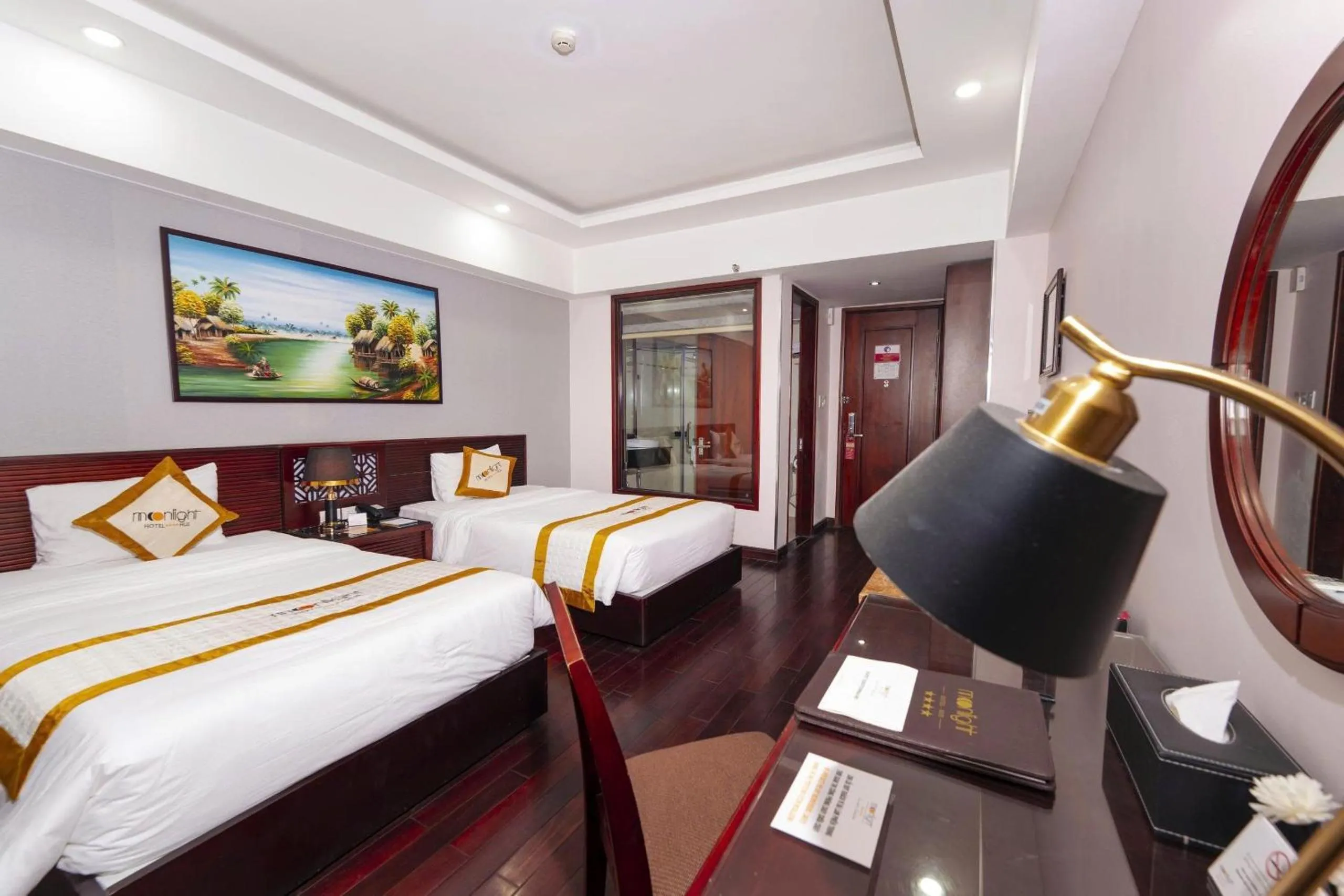 Bed in Moonlight Hotel Hue