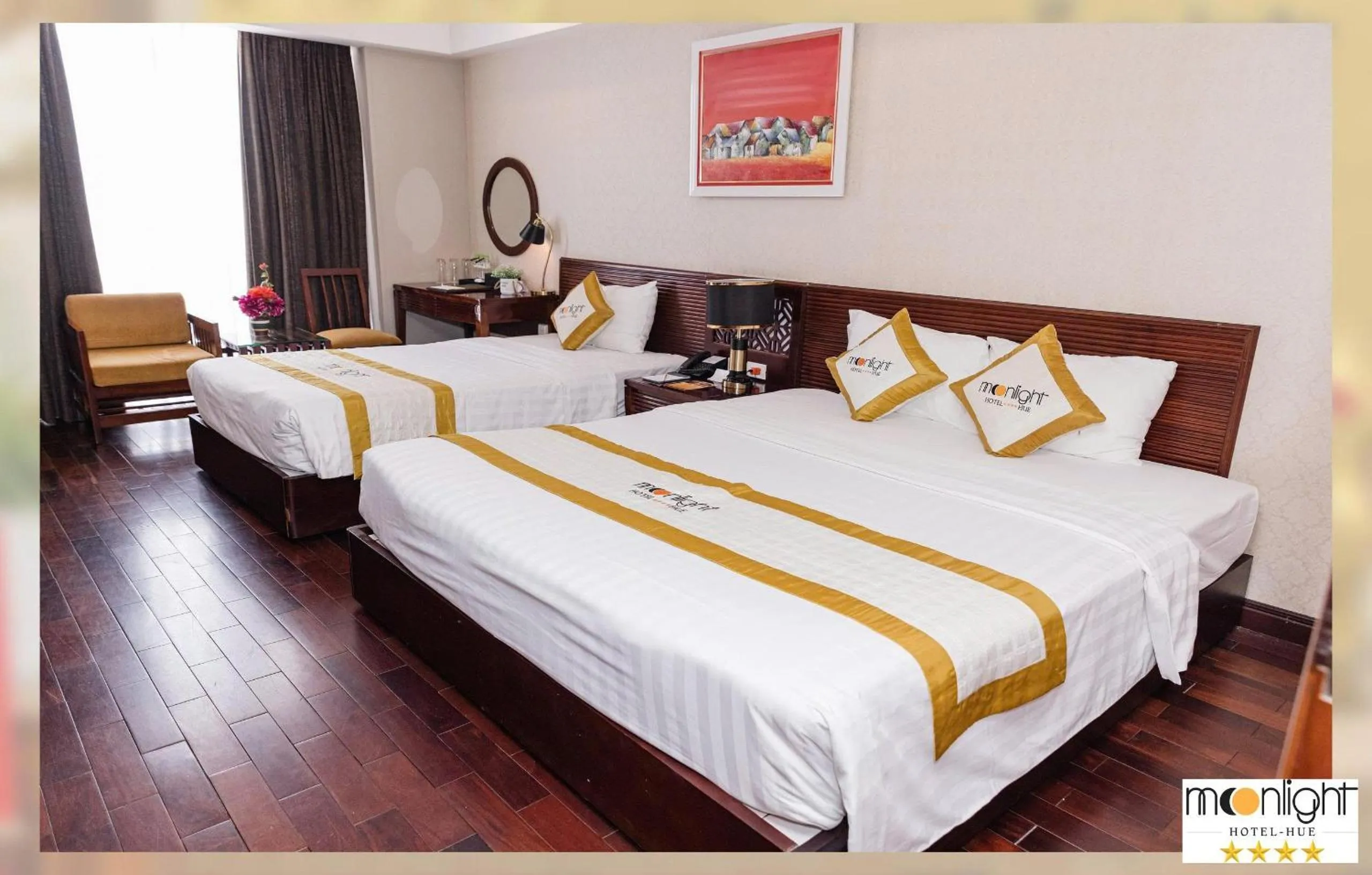 Bed in Moonlight Hotel Hue