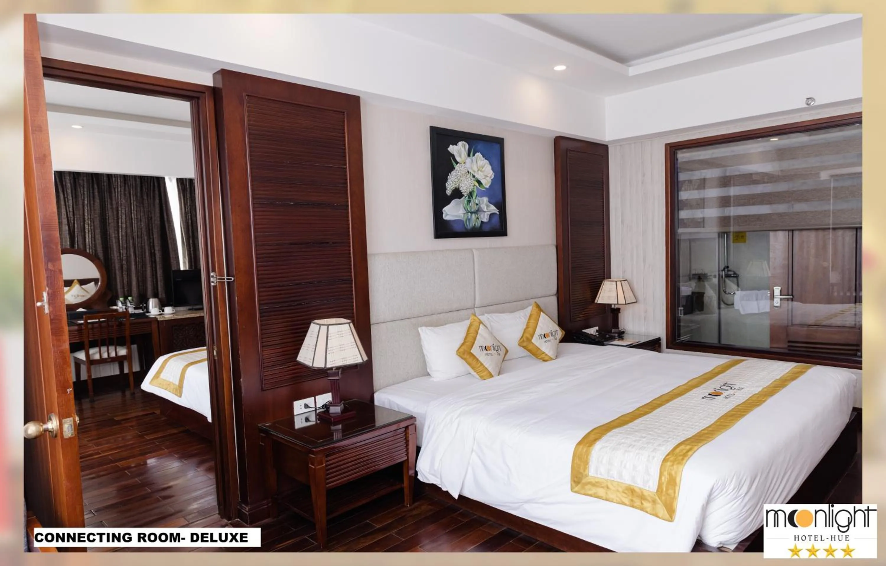 Bed in Moonlight Hotel Hue