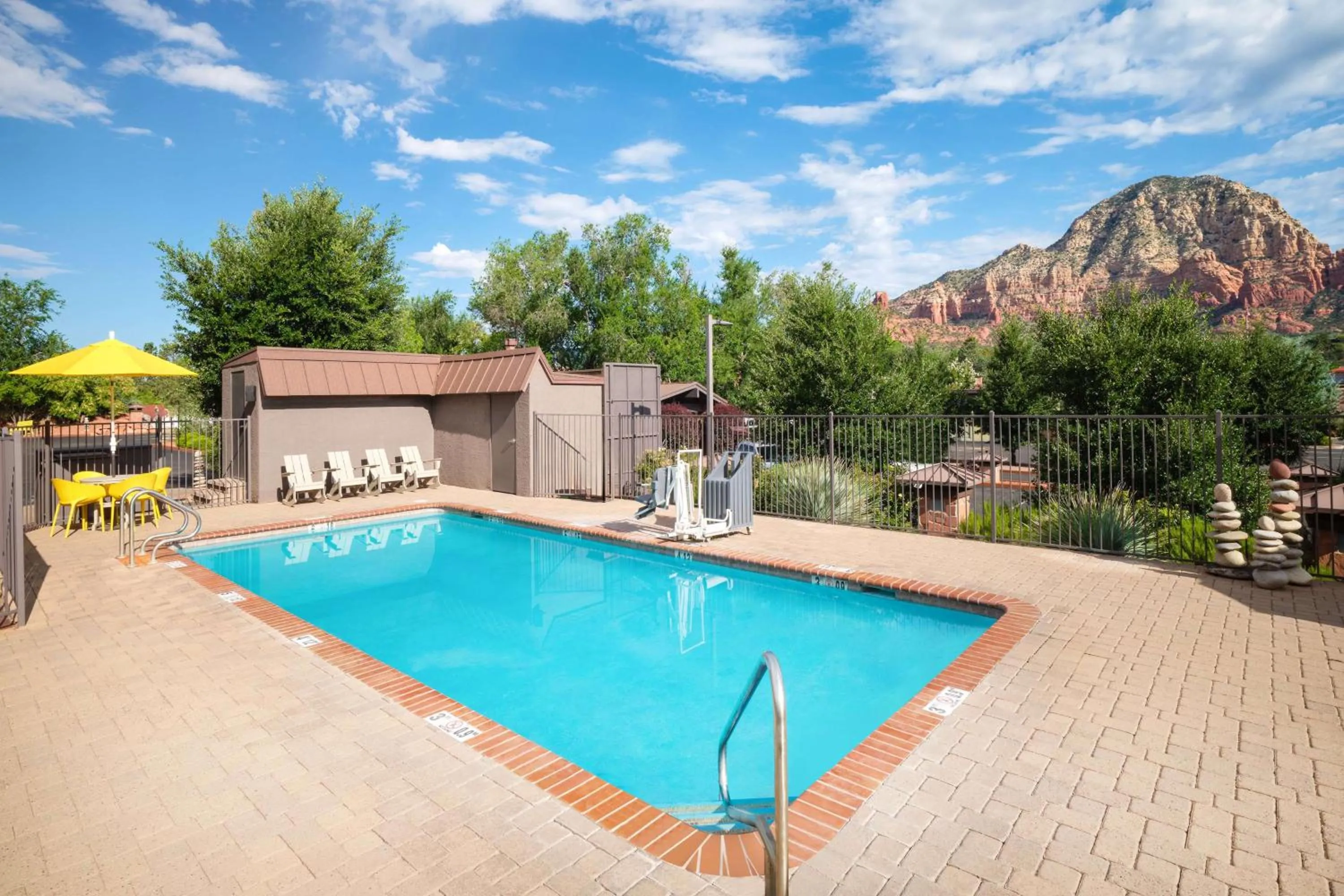 Pool view in Aiden by Best Western Sedona