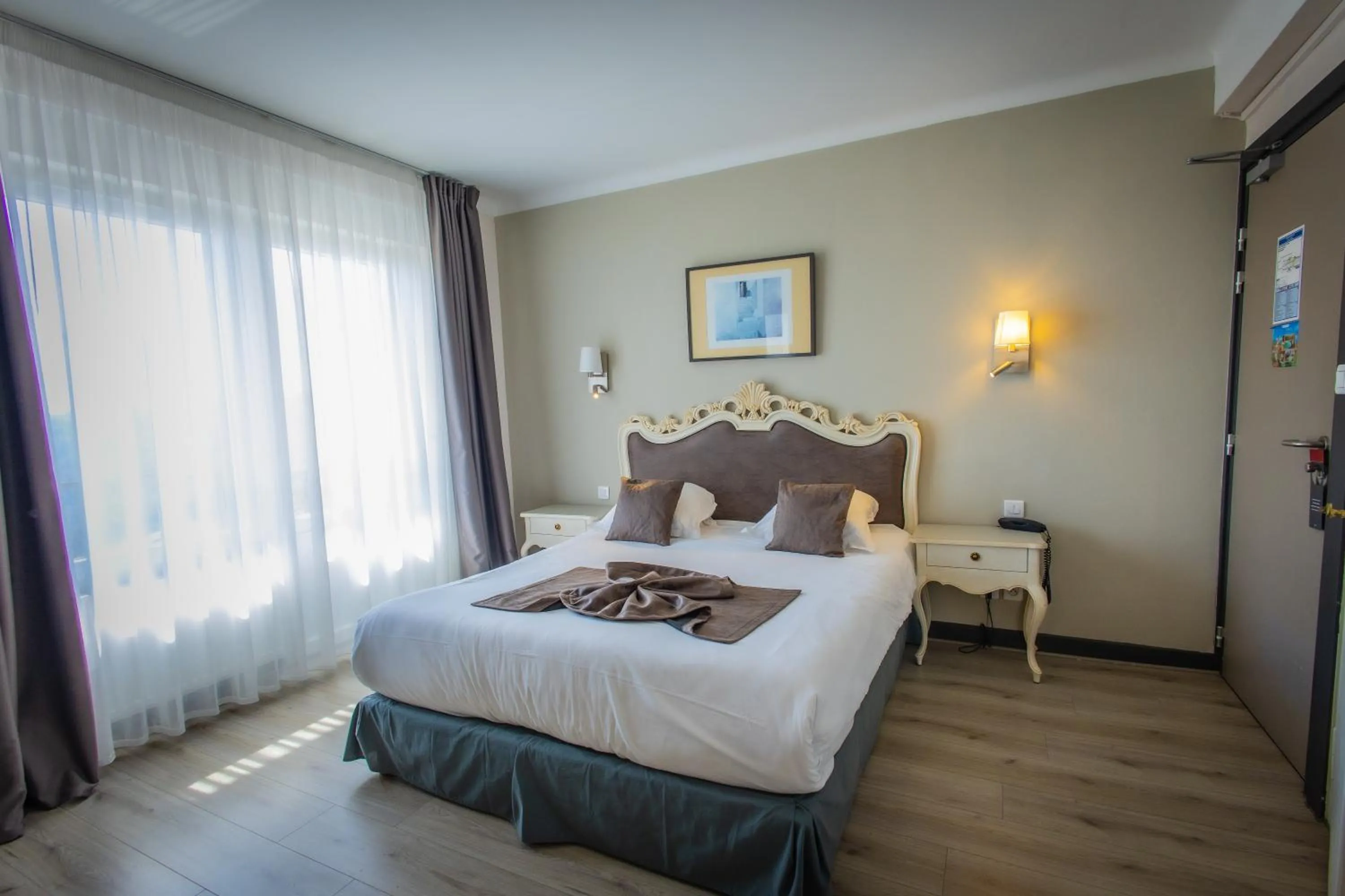 Bedroom, Bed in Alexain Hotel Restaurant & Wellness - Colmar Ouest