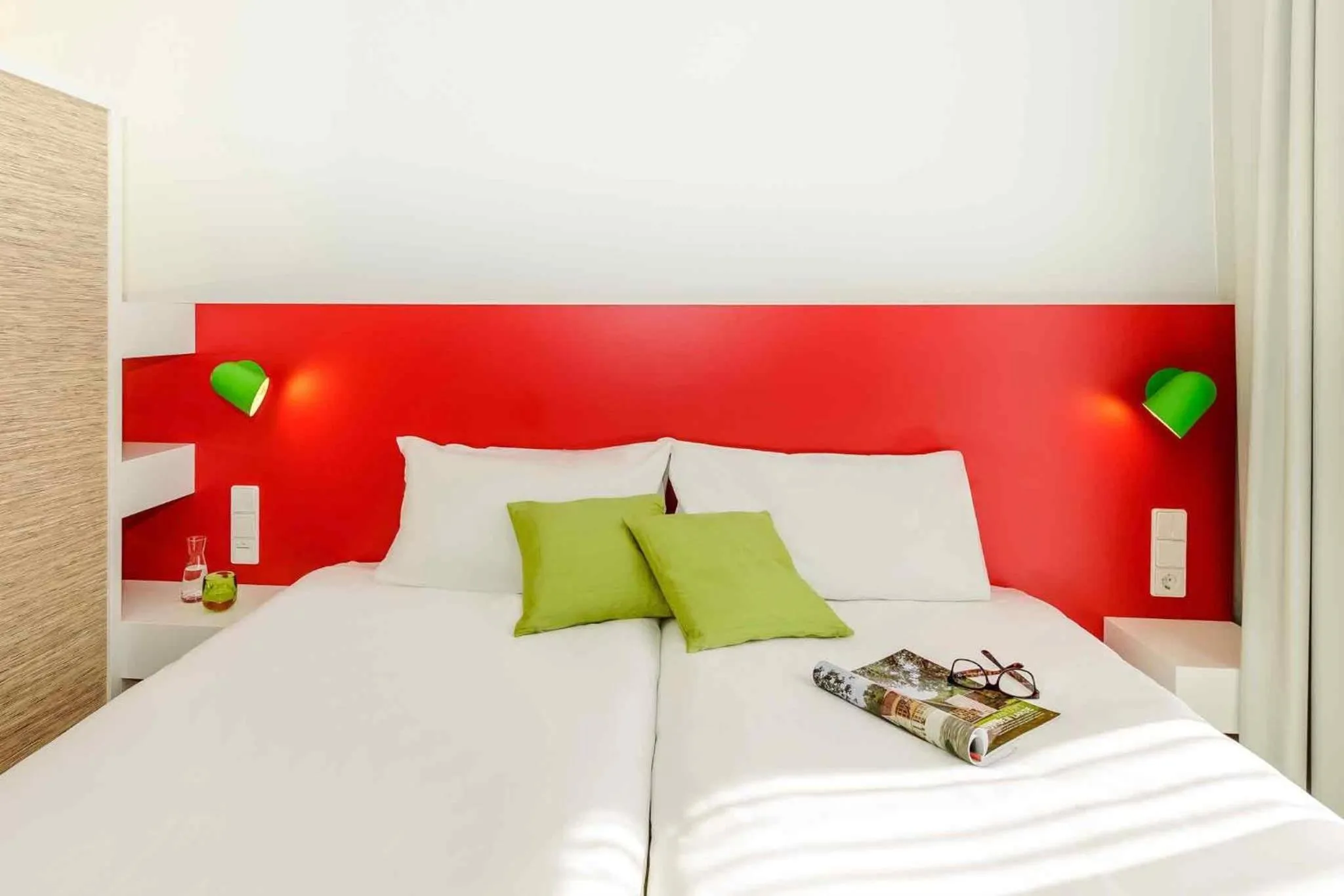 Bedroom, Bed in ibis Styles Karlsruhe Ettlingen