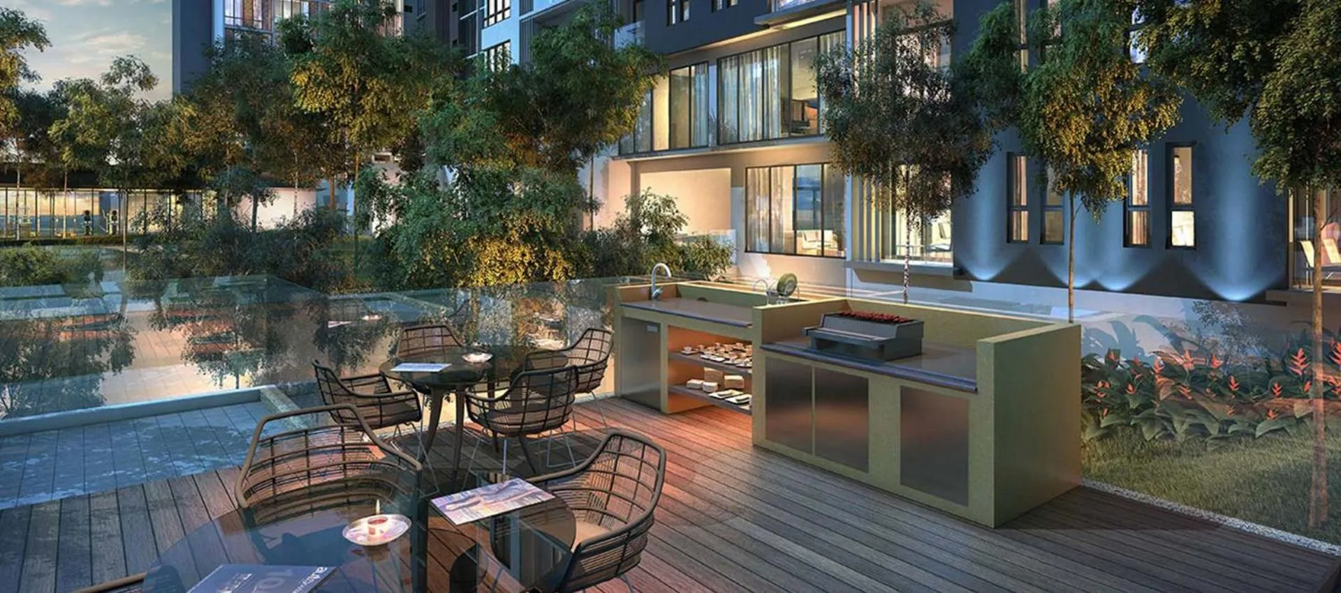 BBQ facilities in Holiday Home @ Midhills Genting