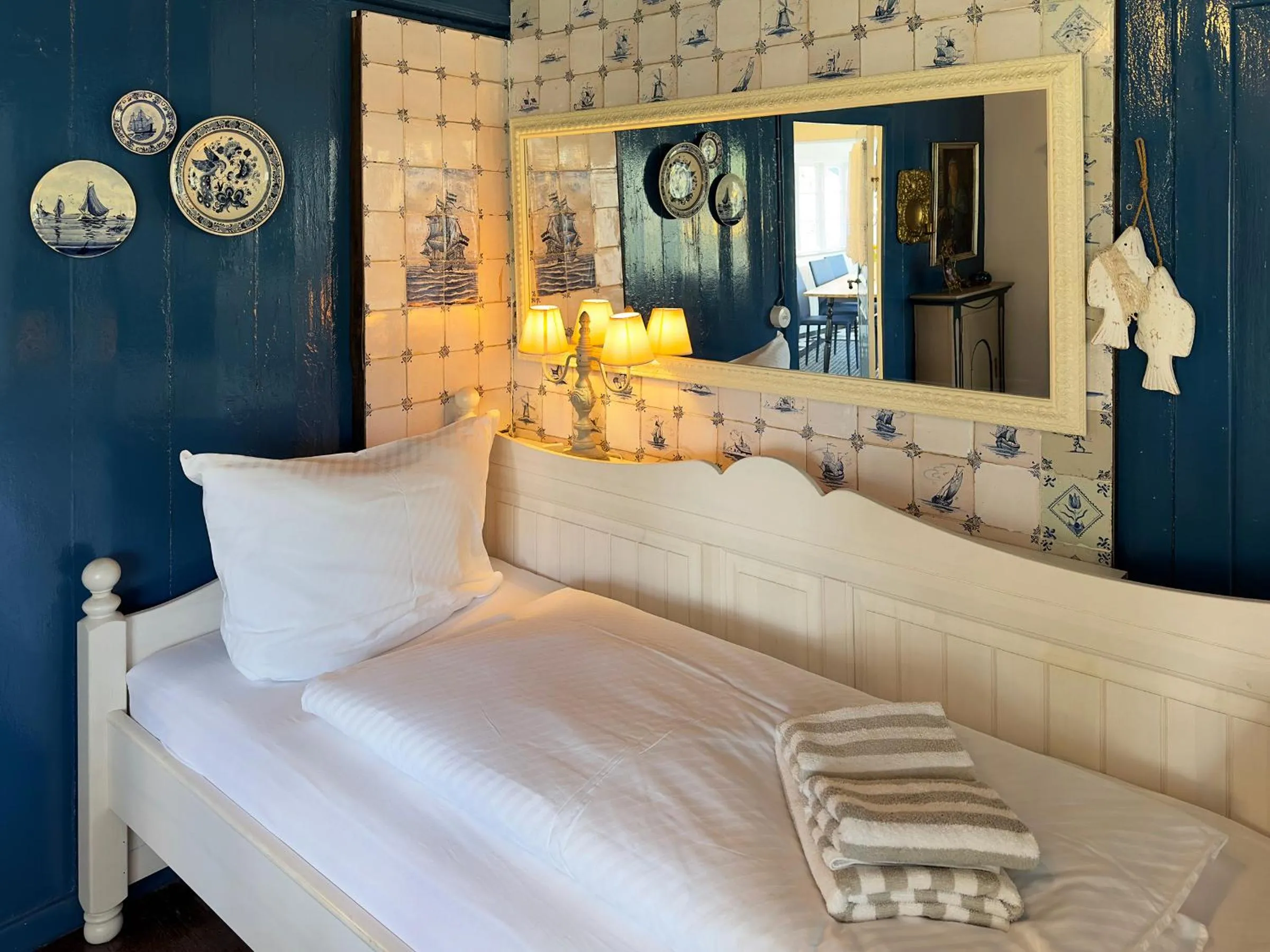 Bed in Friesenhaus Amrum Friesenhaushälfte *Hommelkasche*