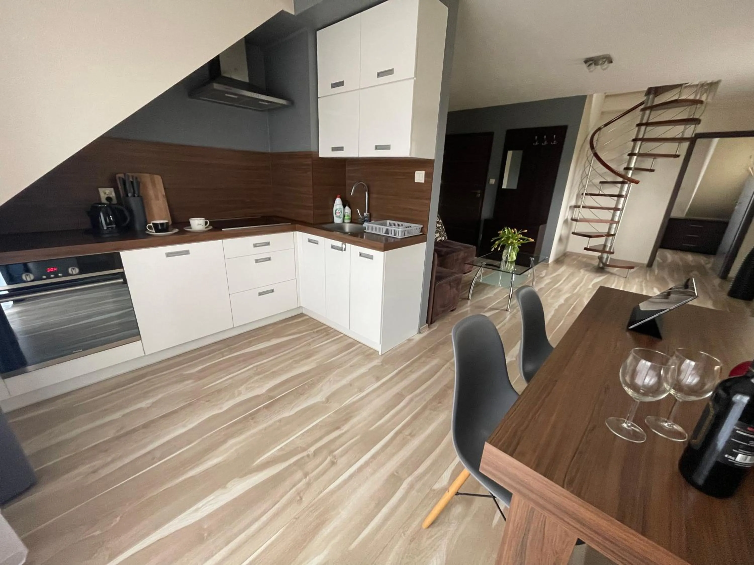Kitchen or kitchenette in Baltic Sun SPA
