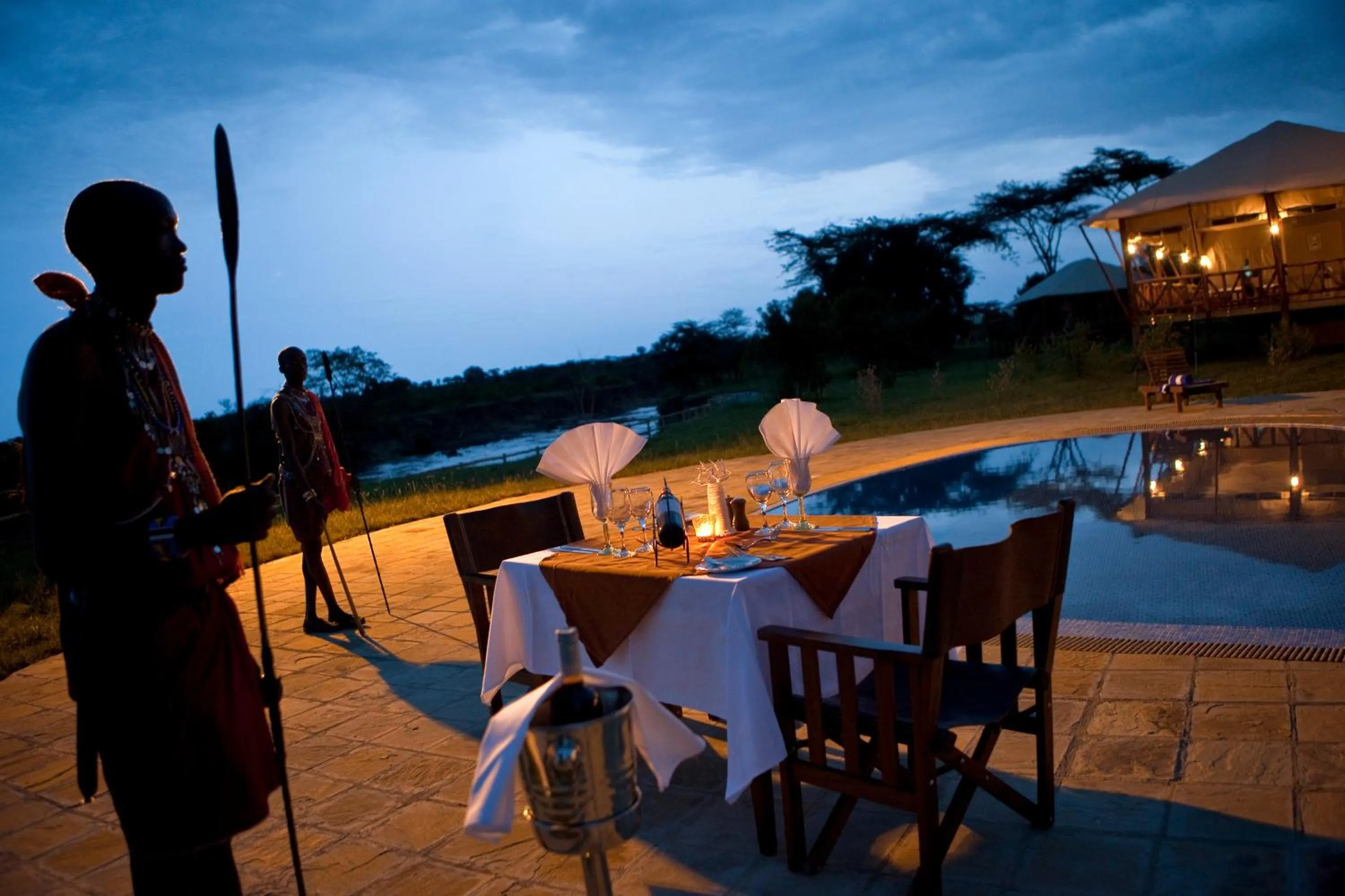Swimming pool in Neptune Mara Rianta Luxury Camp - All Inclusive.