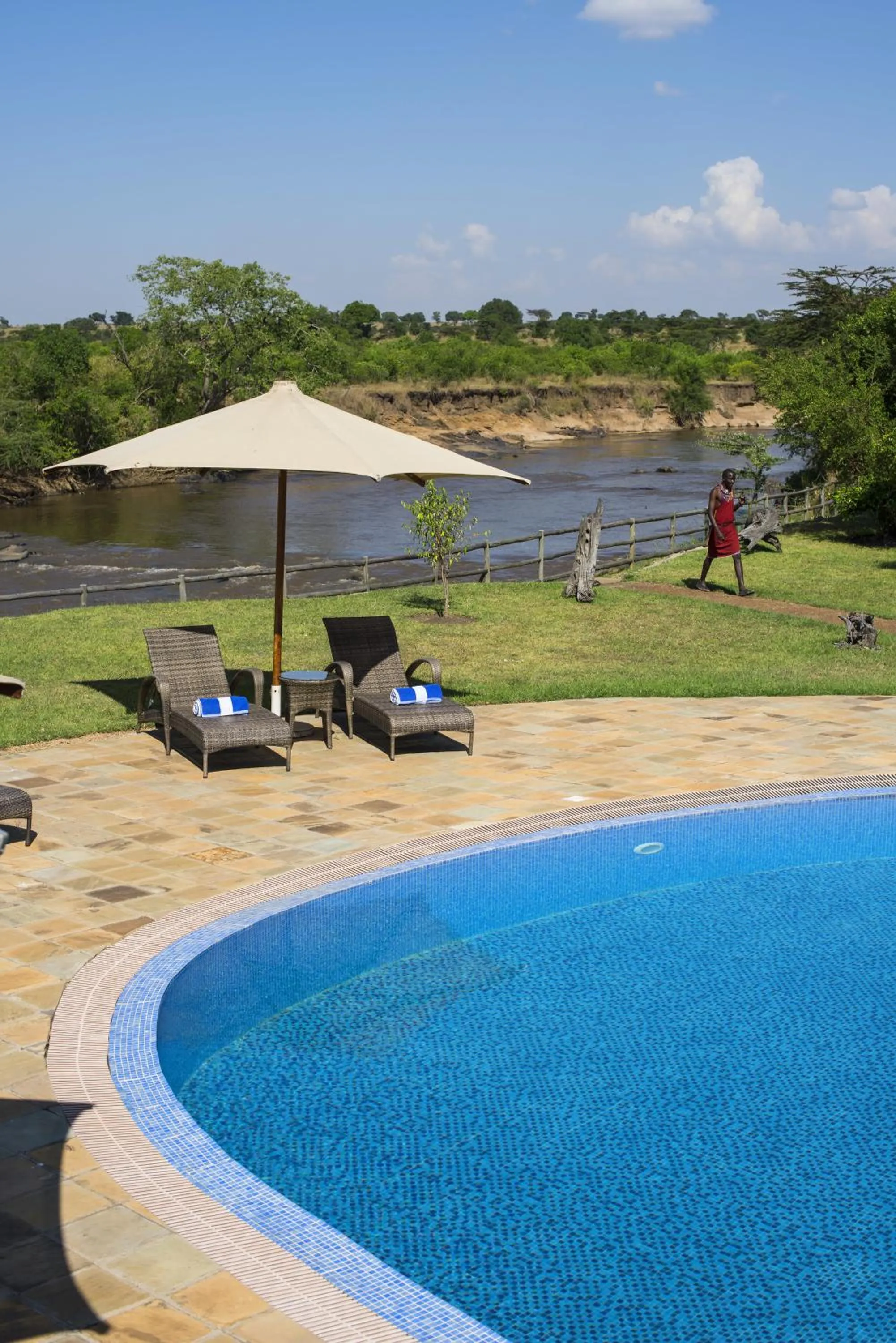 Swimming pool in Neptune Mara Rianta Luxury Camp - All Inclusive.