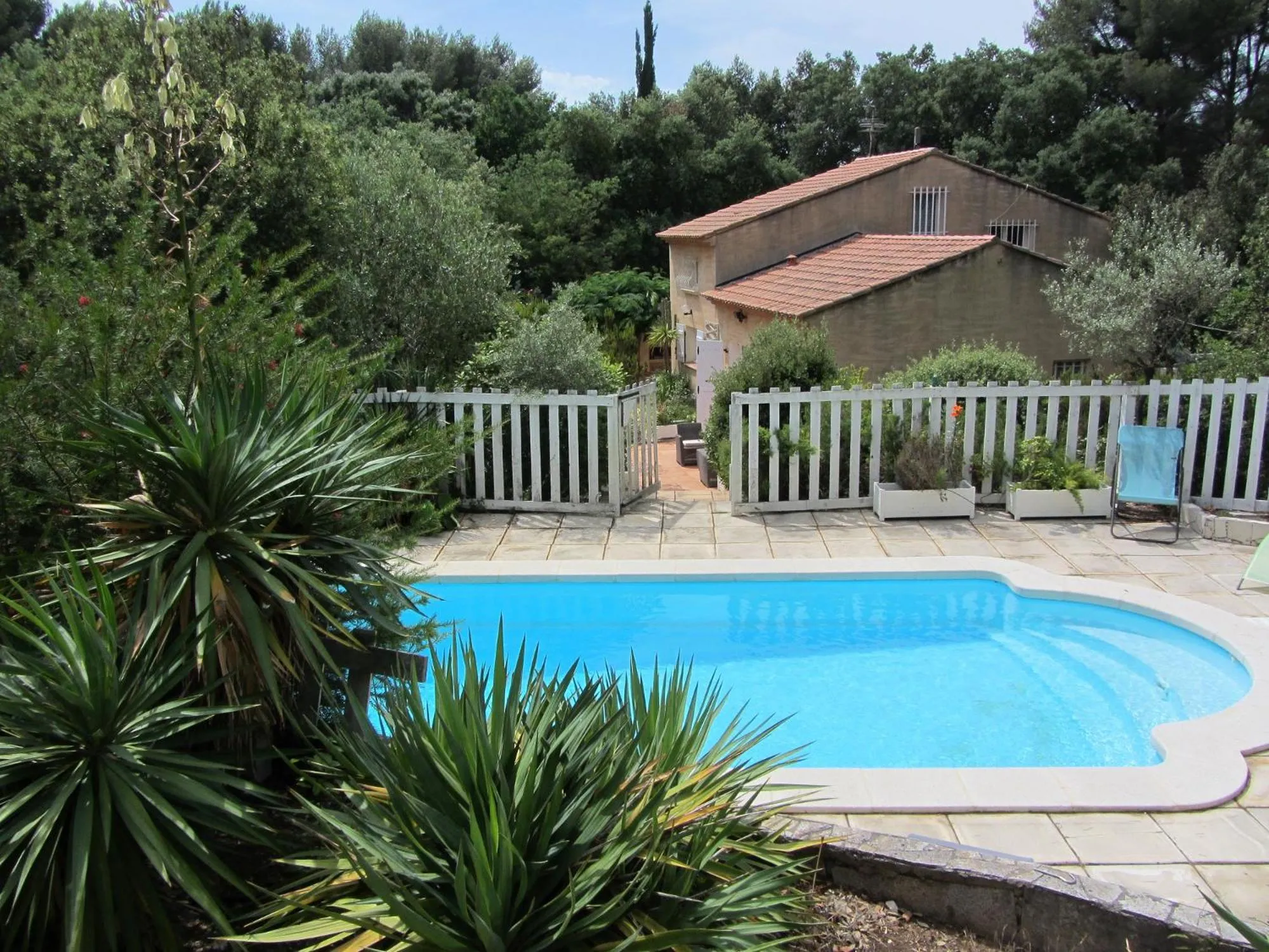 Pool view in Villa Batelo
