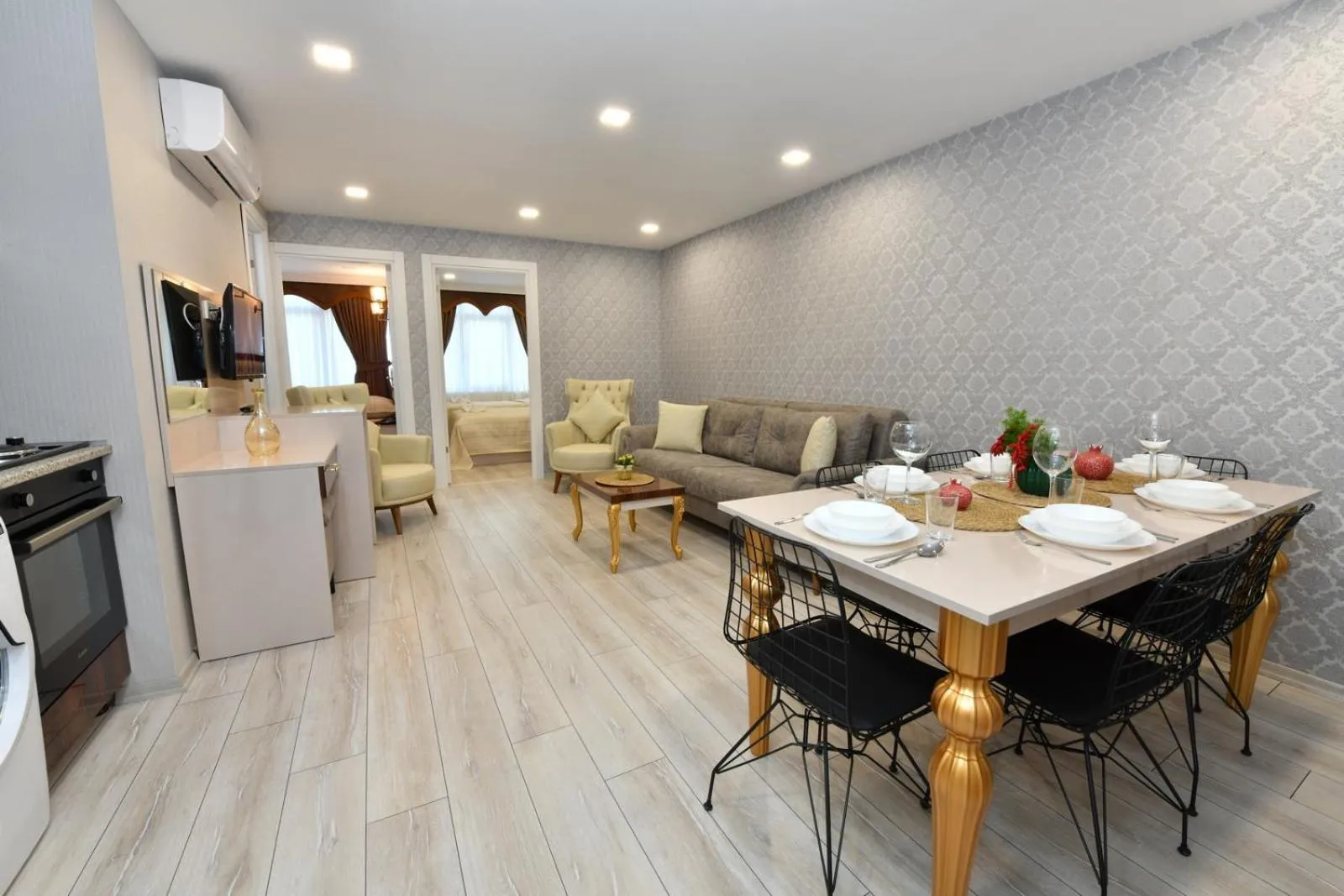 Kitchen or kitchenette in Sea Moon Hotel