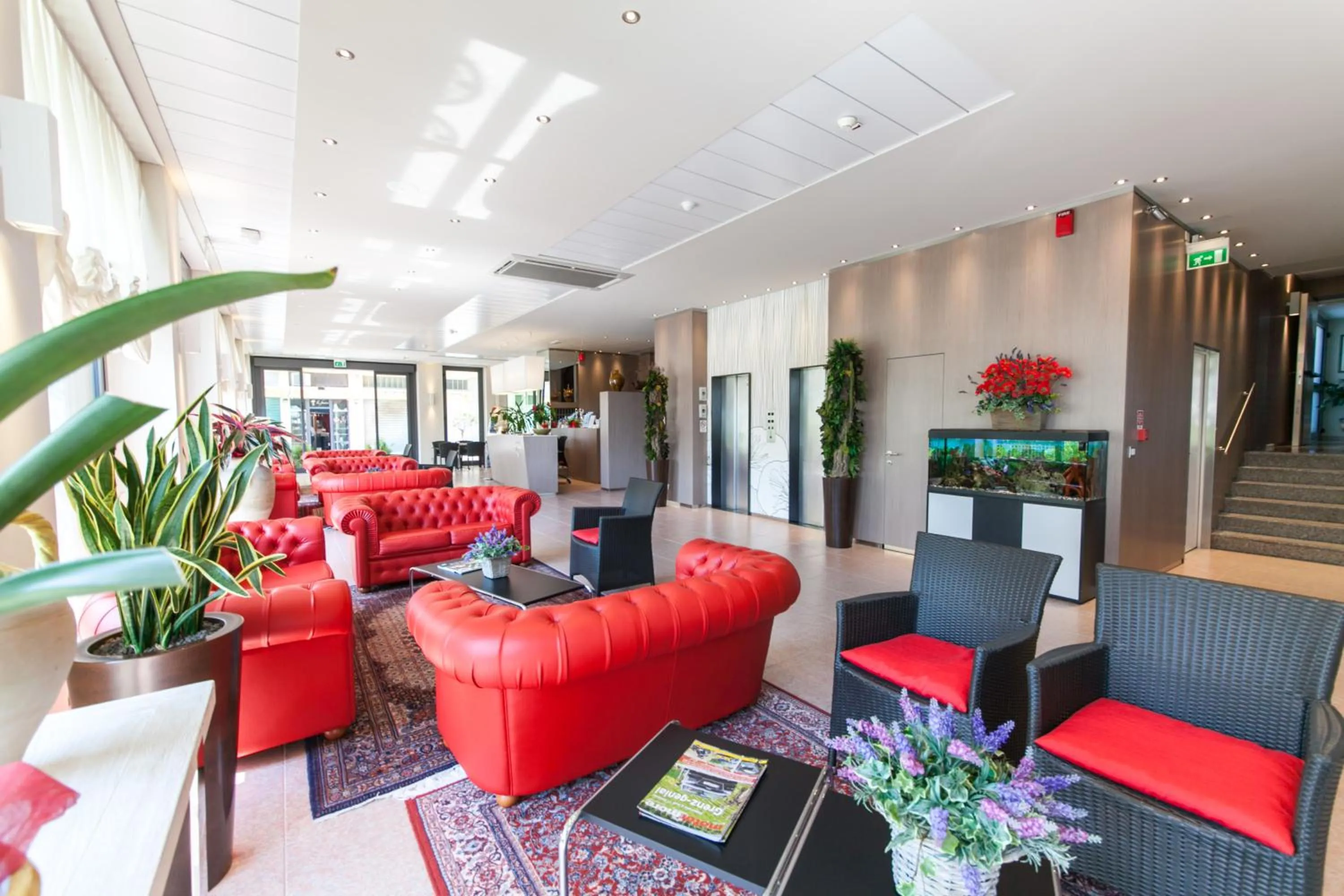 Communal lounge/ TV room in Hotel Napoleon