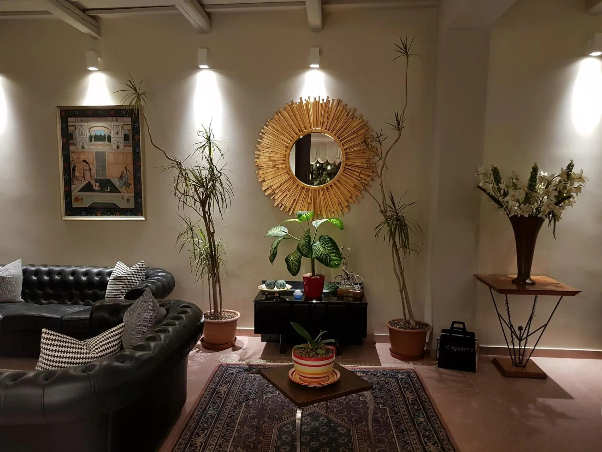 Seating area in Hotel Napoleon