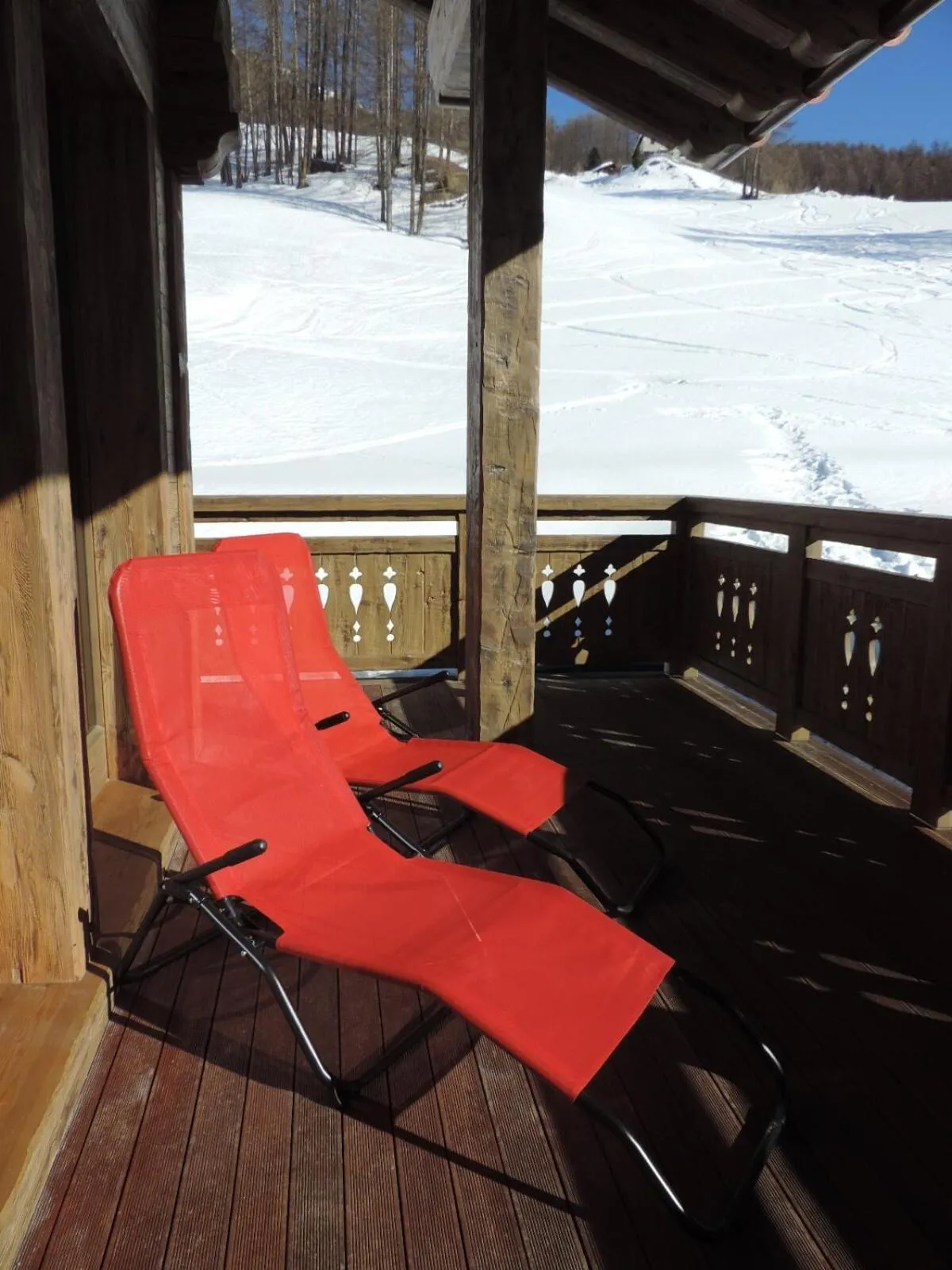 Balcony/Terrace in Tilio Chalet