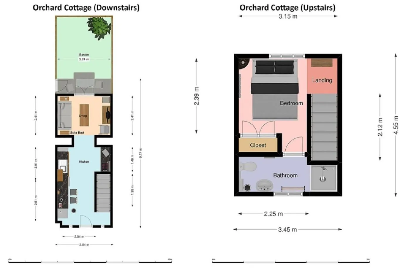Floor plan in Glendower Guest Apartments